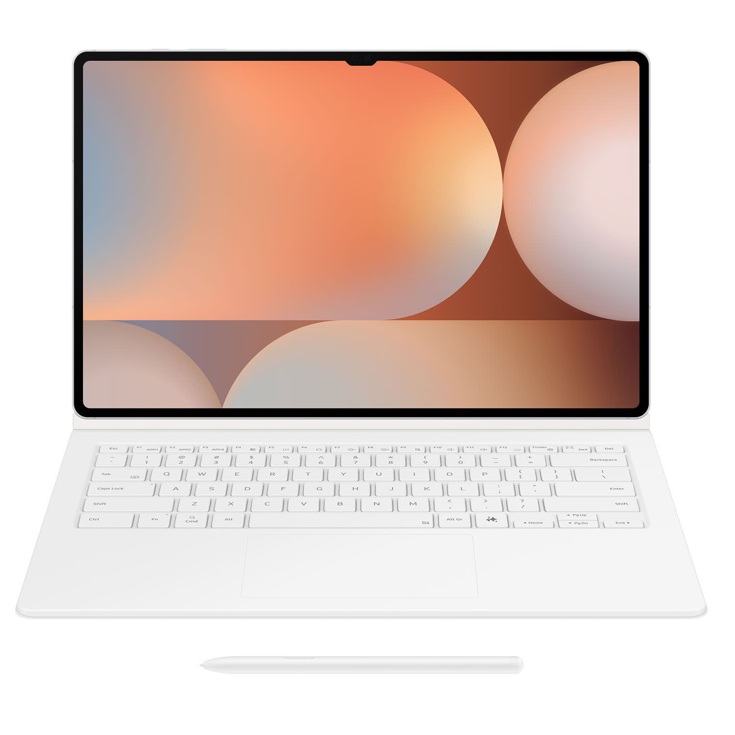 Samsung Book Cover Keyboard Tab S10 Ultra/S9 Ultra White