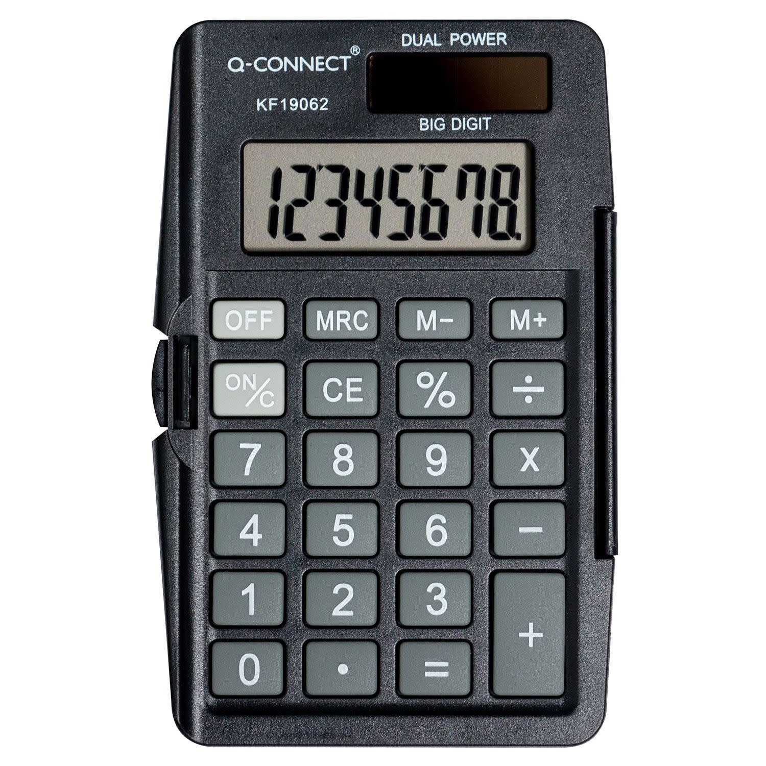 Εικόνα 3 του Q-Connect Αριθμομηχανή Τσέπης 8 Ψηφίων KF19062