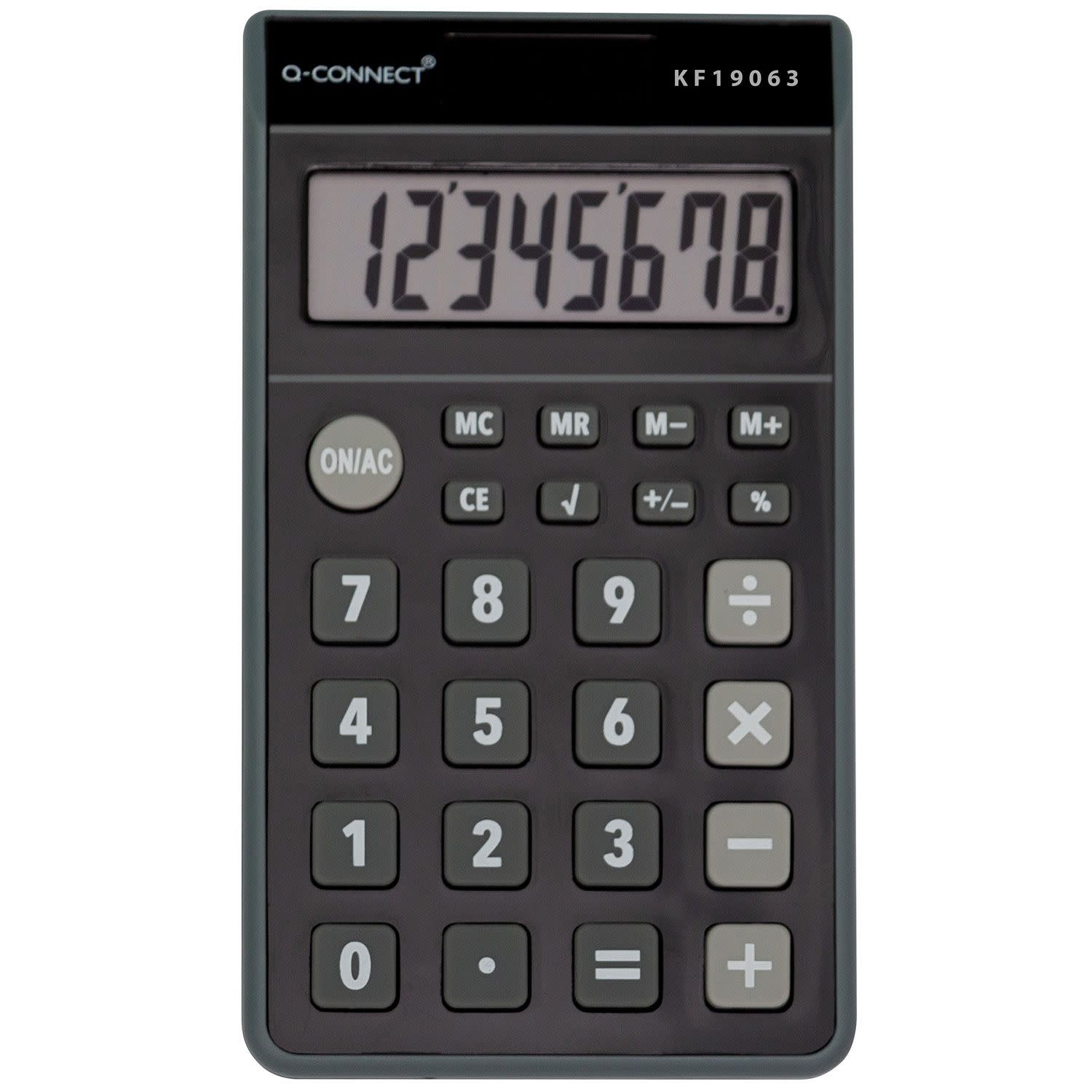 Q-Connect Αριθμομηχανή Τσέπης 8 Ψηφίων KF19063
