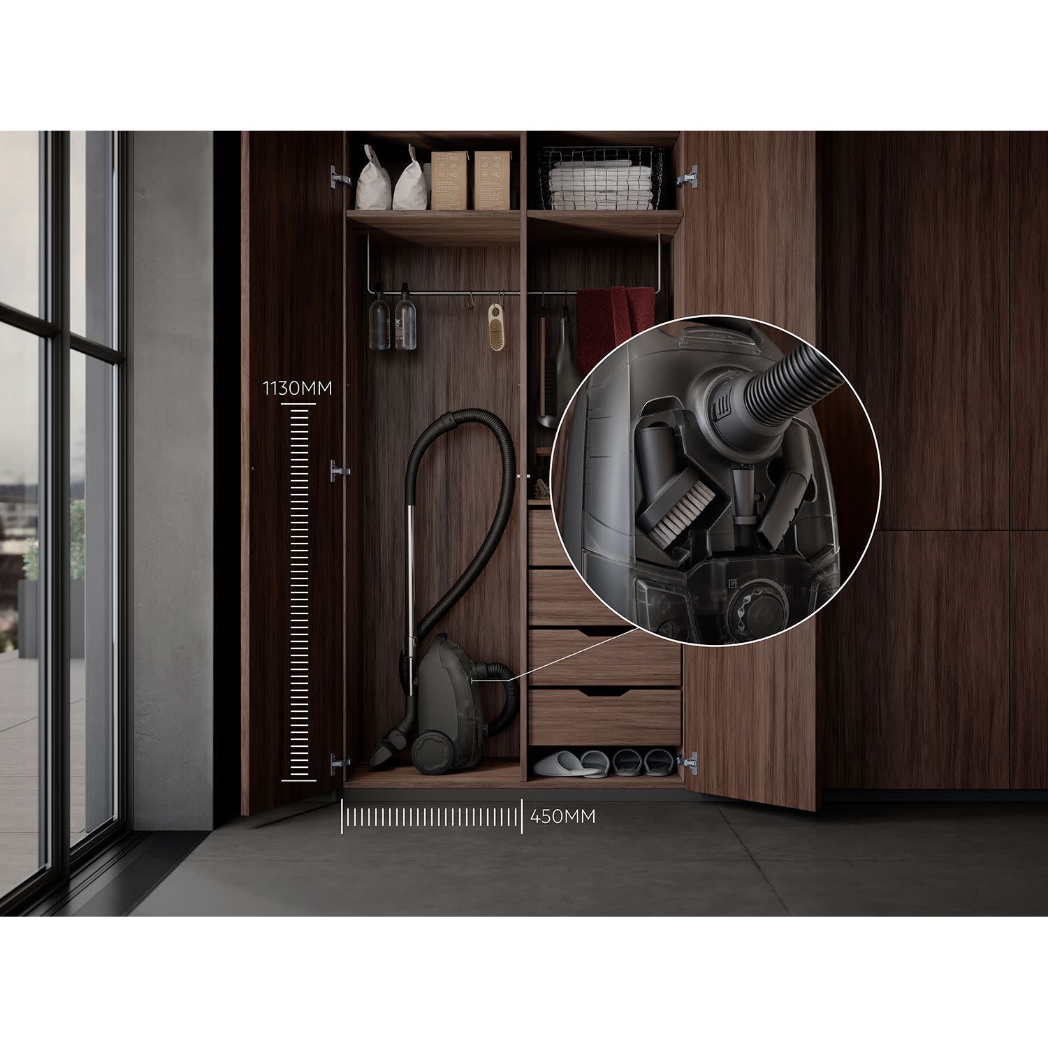 Εικόνα 7 του AEG Σκούπα Με Σακούλα AB31C1GG Clean 3000