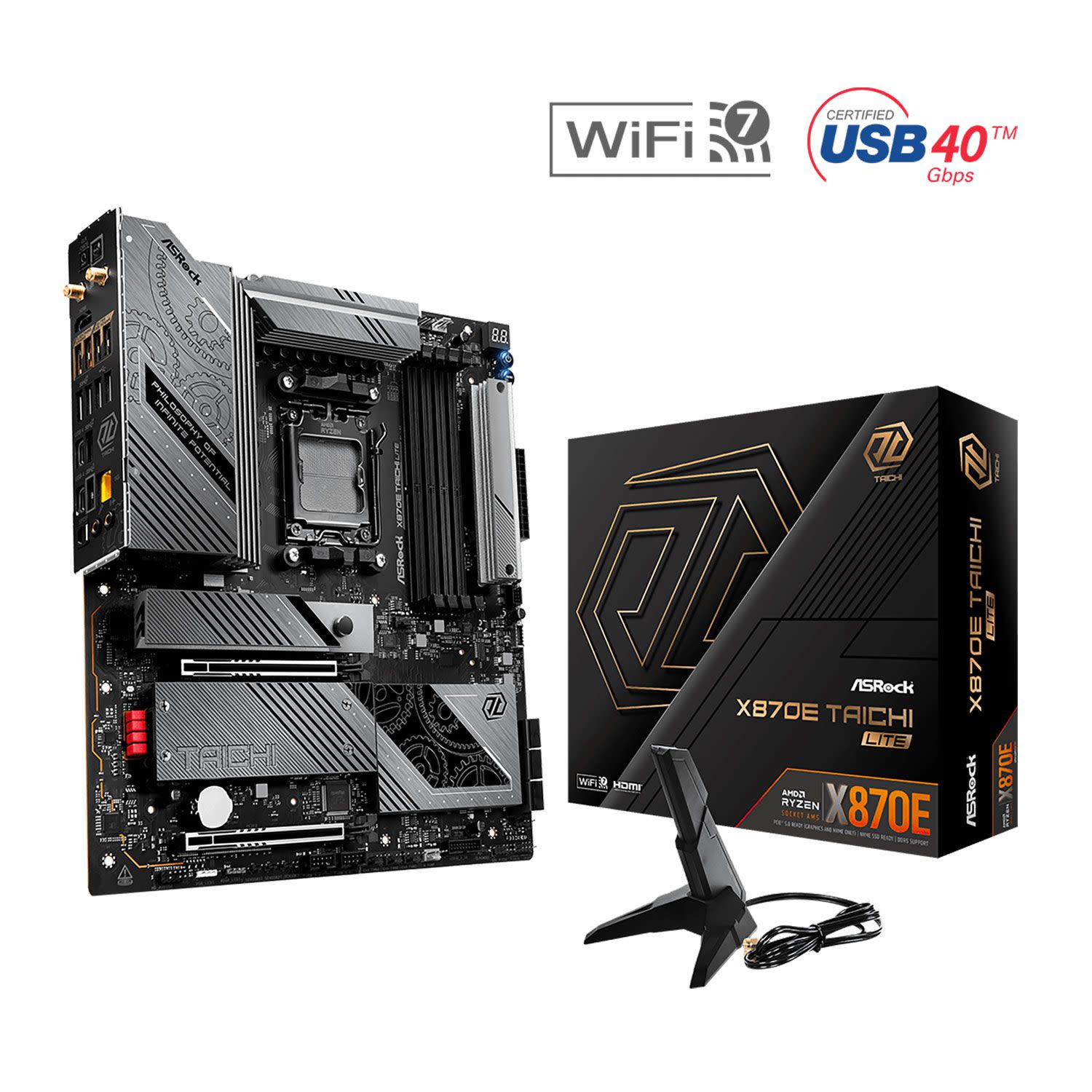 Κάνε κλικ για να δεις την εικόνα 1 του Asrock Motherboard X870 TAICHI LITE (X870/AM5/DDR5)