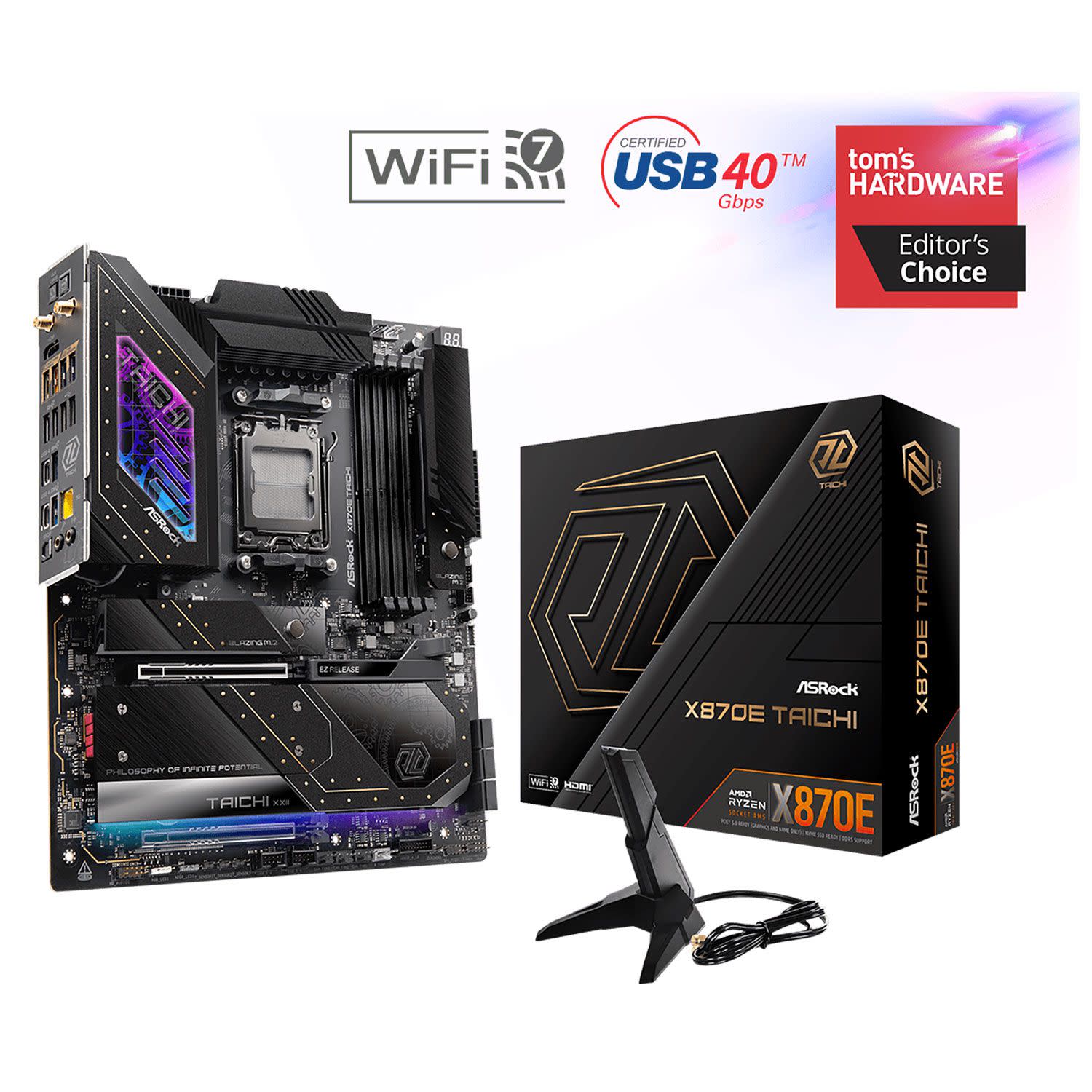 Εικόνα 1 του Asrock Motherboard X870E TAICHI (X870/AM5/DDR5)