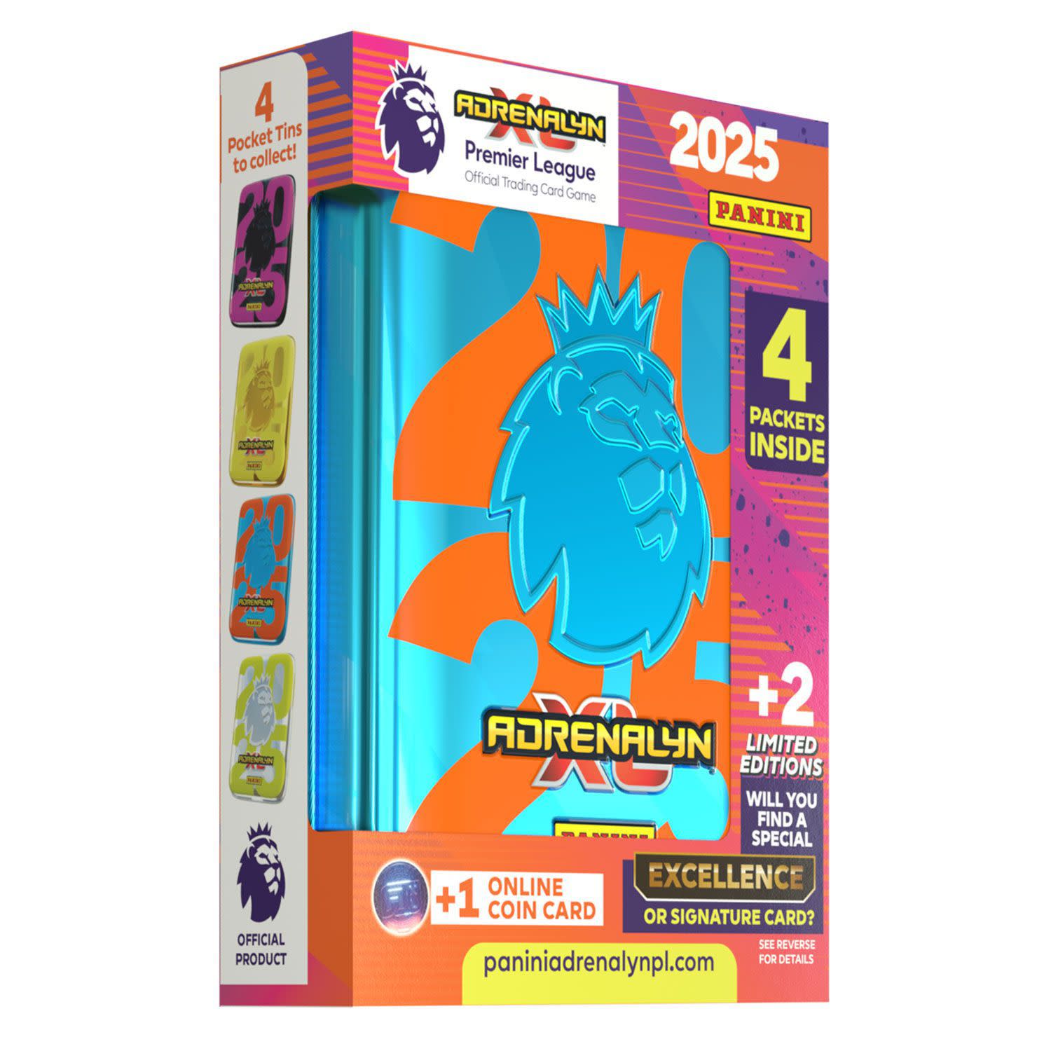 Εικόνα 1 του Premier League 2025 Adrenalyn Metal Tin Pocket Panini