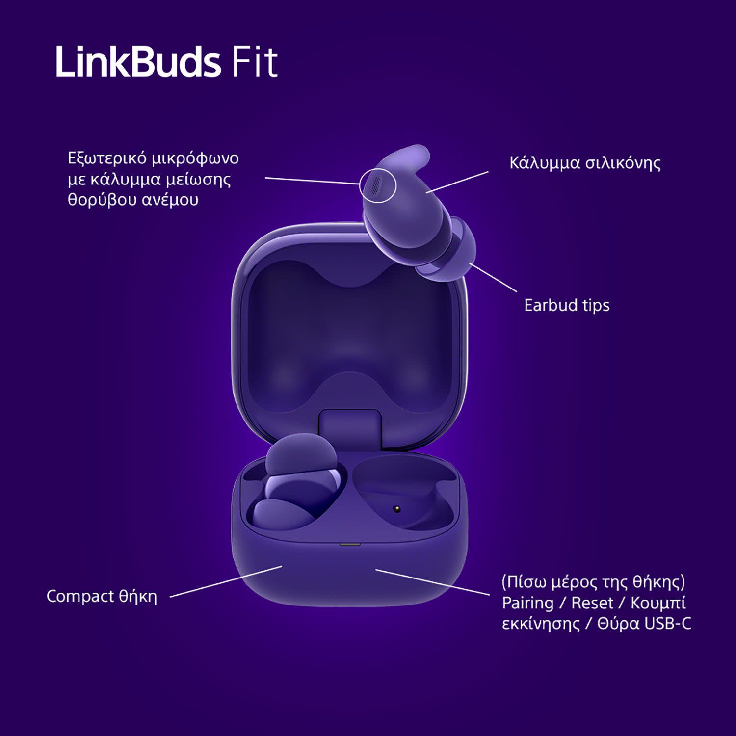 Εικόνα 4 του Sony LinkBuds Fit Violet