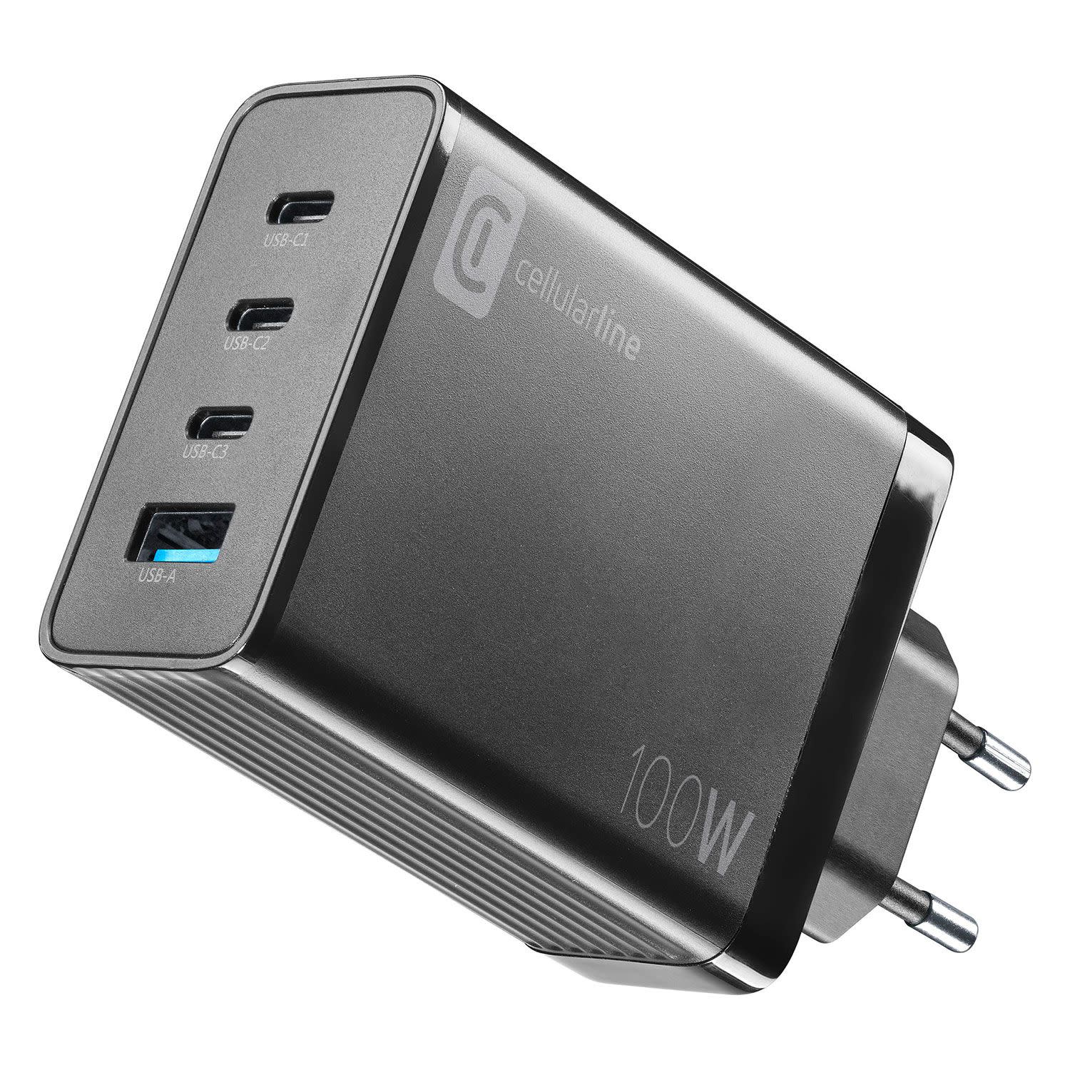 Εικόνα 1 του Cellularline Φορτιστής GaN 4 Θέσεων 100W Μαύρο