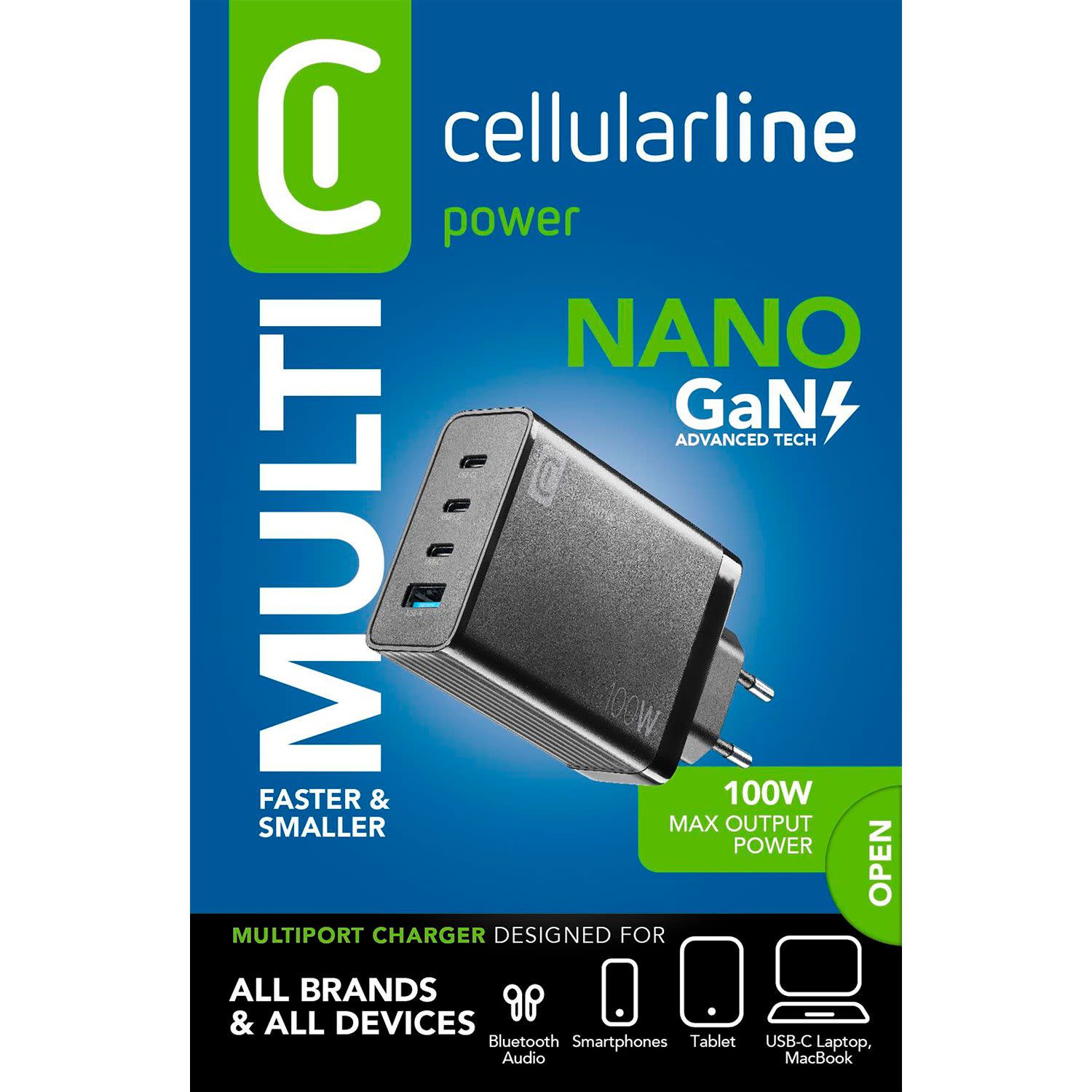 Εικόνα 5 του Cellularline Φορτιστής GaN 4 Θέσεων 100W Μαύρο