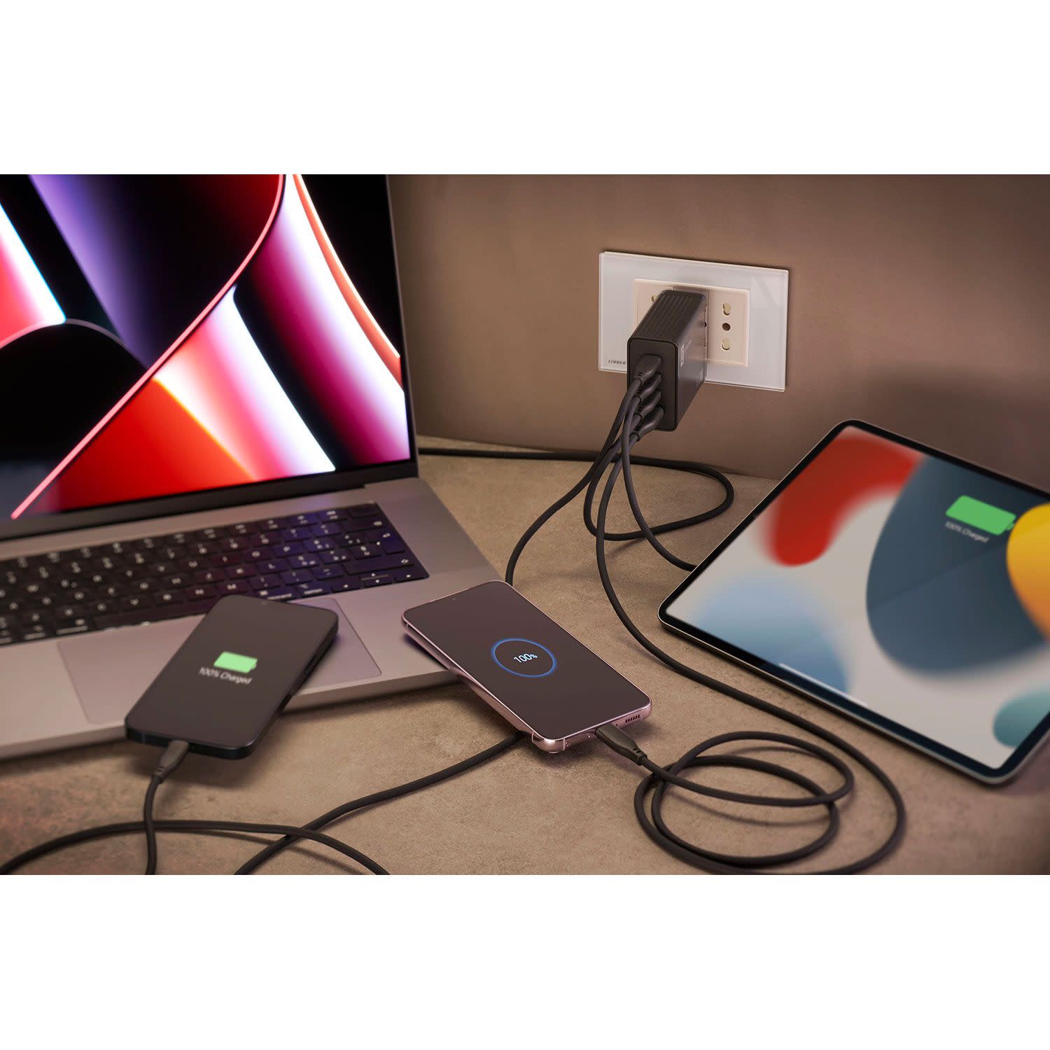 Εικόνα 6 του Cellularline Φορτιστής GaN 4 Θέσεων 100W Μαύρο