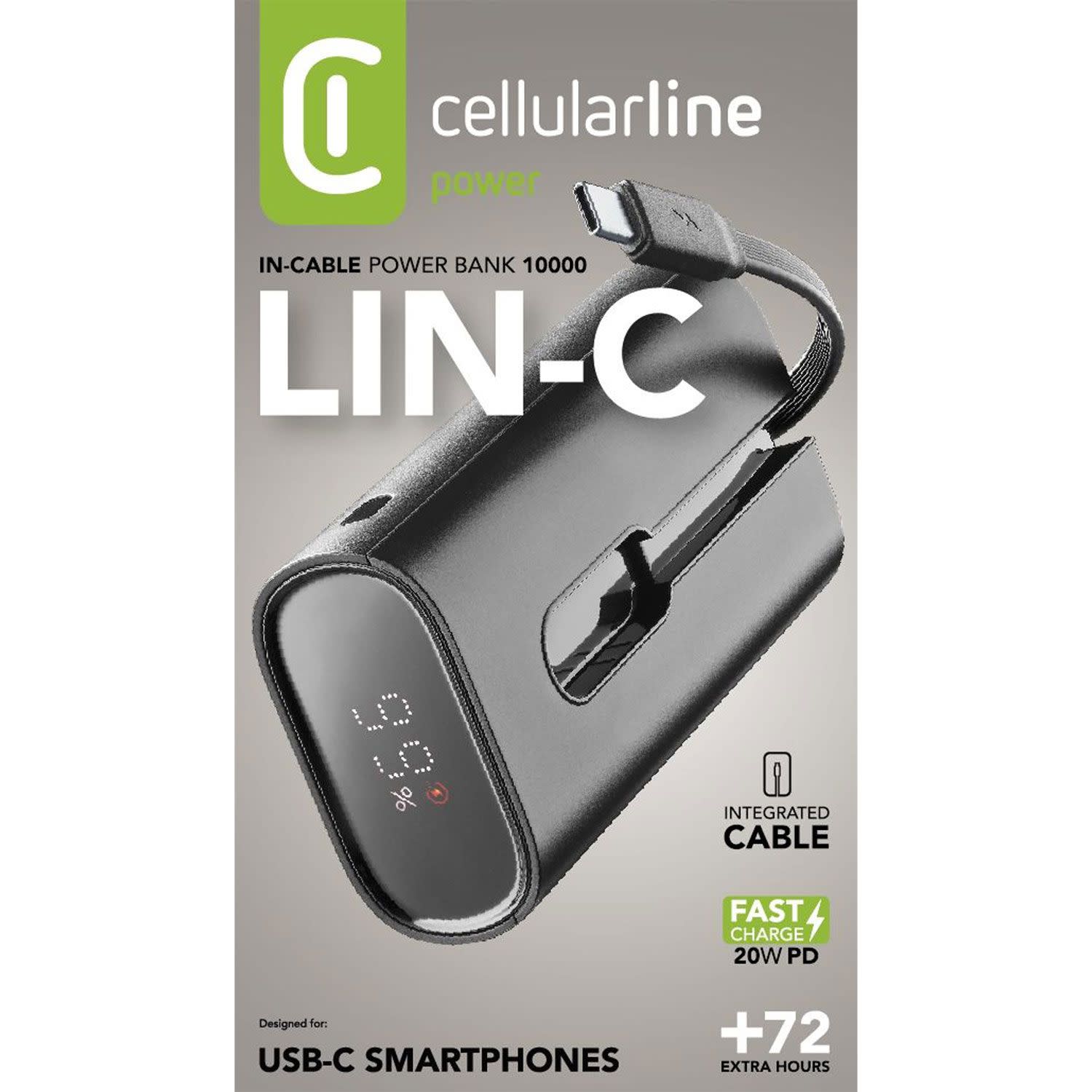 Εικόνα 4 του Cellularline Powerbank PD 10000 mAh 2 Θέσεων 20W Μαύρο