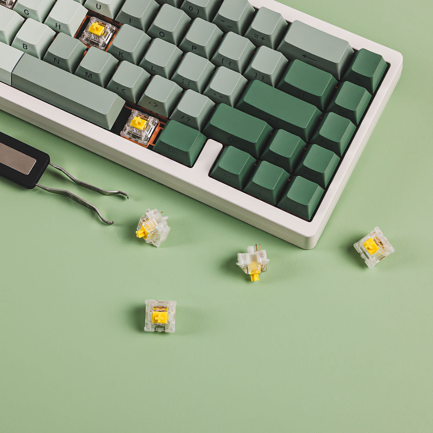 Εικόνα 2 του JWK Milky Yellow Linear Switches 110pcs