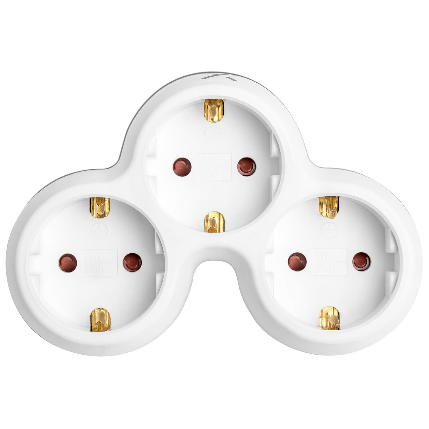 Turbo-X Πρίζα Ασφαλείας 3 Θέσεων Λευκό