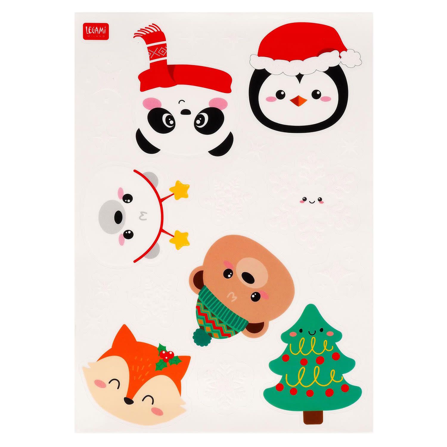 Εικόνα 4 του Legami Αυτοκόλλητα Παραθύρου Christmas 70τεμ.