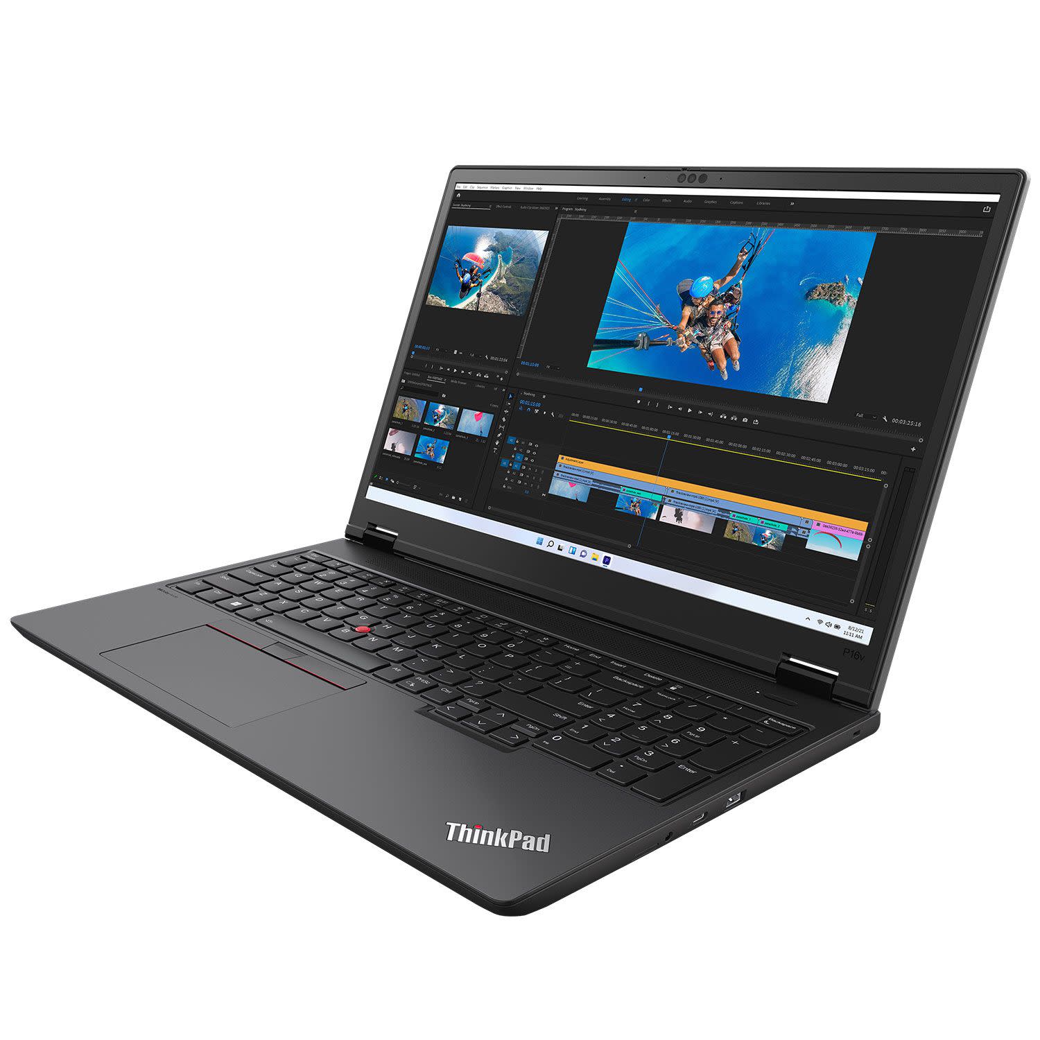 Εικόνα 3 του Lenovo ThinkPad P16v G2 Laptop 16" IPS (Core Ultra 7 165H/64 GB/1 TB/RTX 2000 8 GB/Windows 11 Pro)