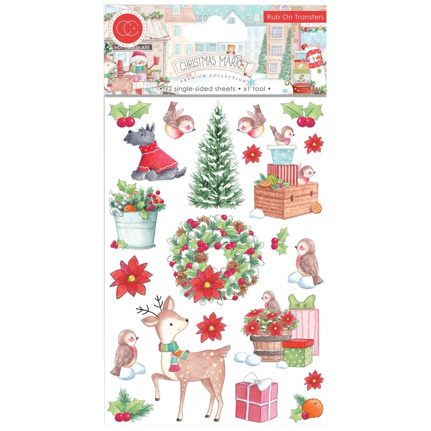 Εικόνα 1 του Craft Consortium Αυτοκόλλητα Transfer Christmas Market