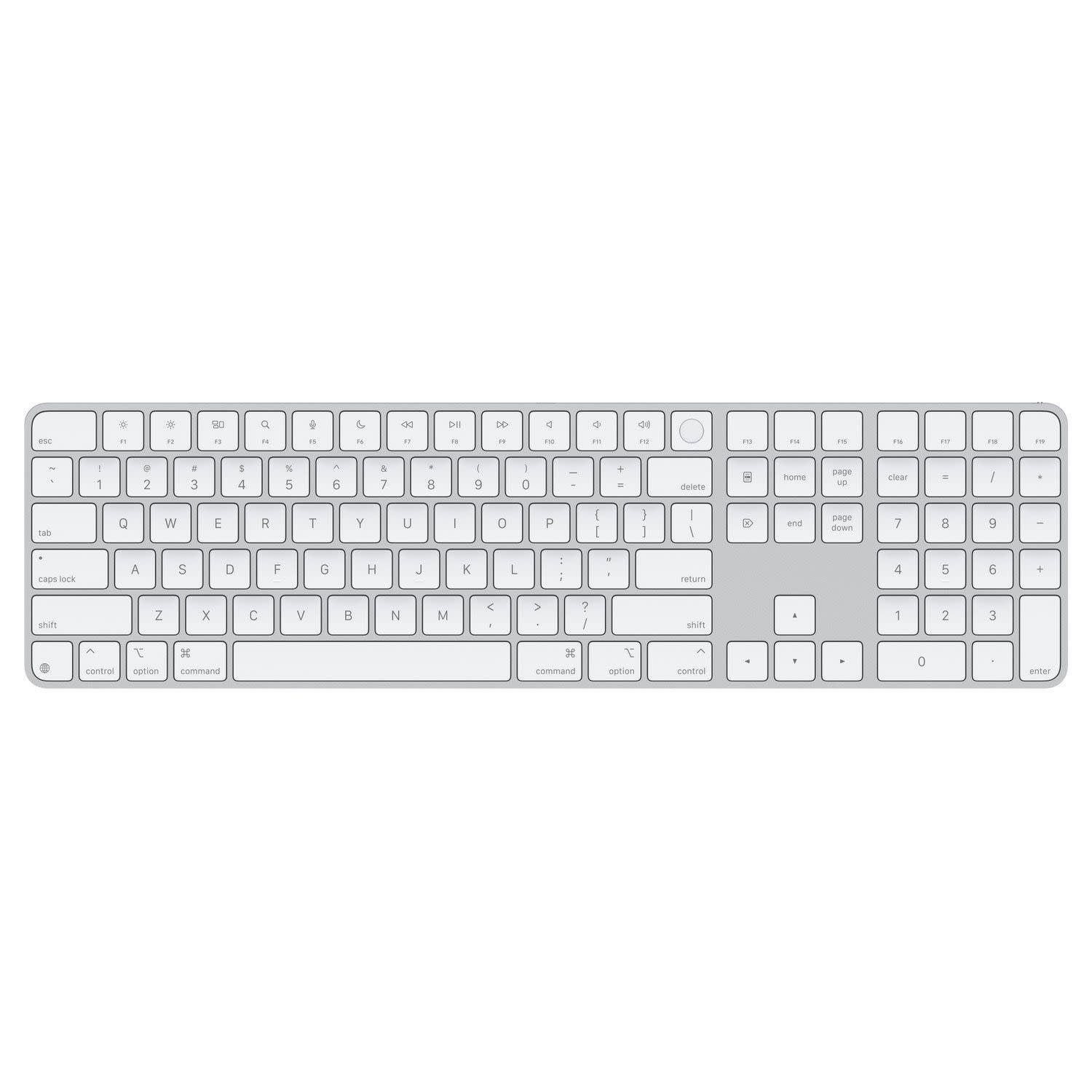 Κάνε κλικ για να δεις την εικόνα 1 του Apple Magic Keyboard with Touch ID and Numeric Keypad International White