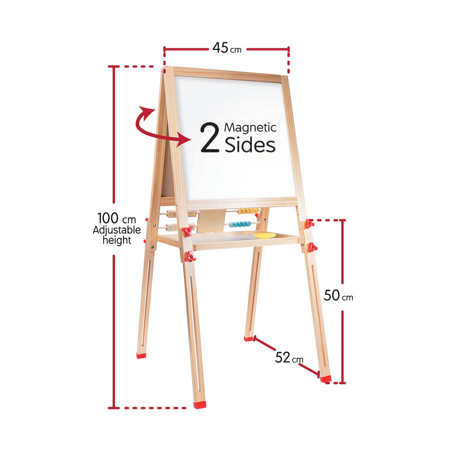Εικόνα 3 του AS Εκπαιδευτικός Πίνακας Διπλής Όψης Μαγνητικός