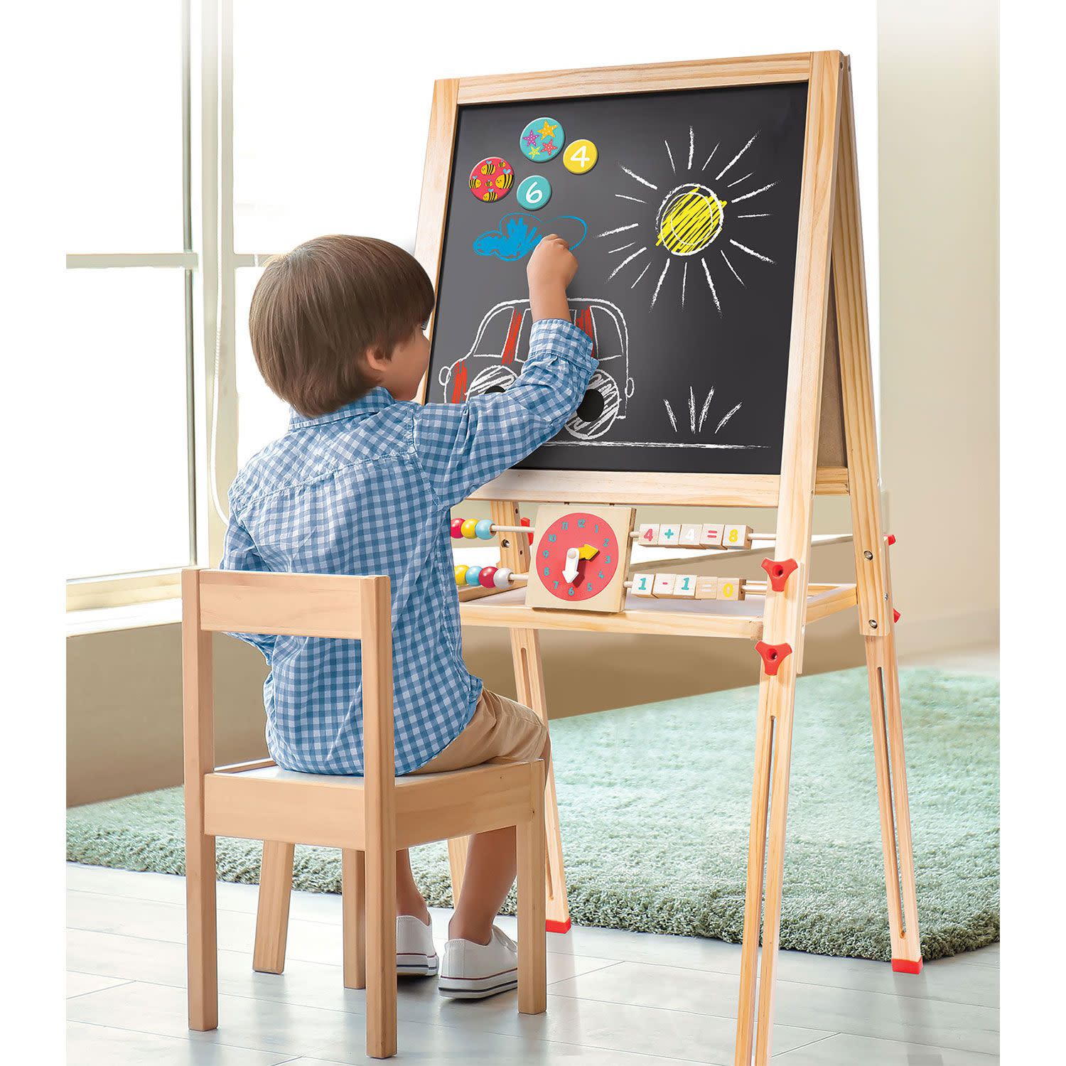 Εικόνα 7 του AS Εκπαιδευτικός Πίνακας Διπλής Όψης Μαγνητικός