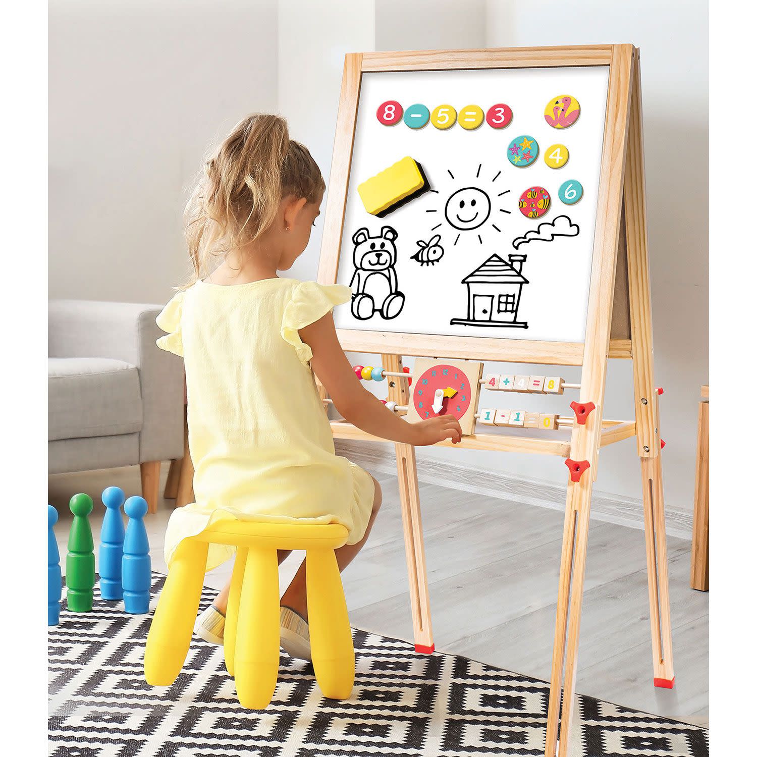 Εικόνα 8 του AS Εκπαιδευτικός Πίνακας Διπλής Όψης Μαγνητικός