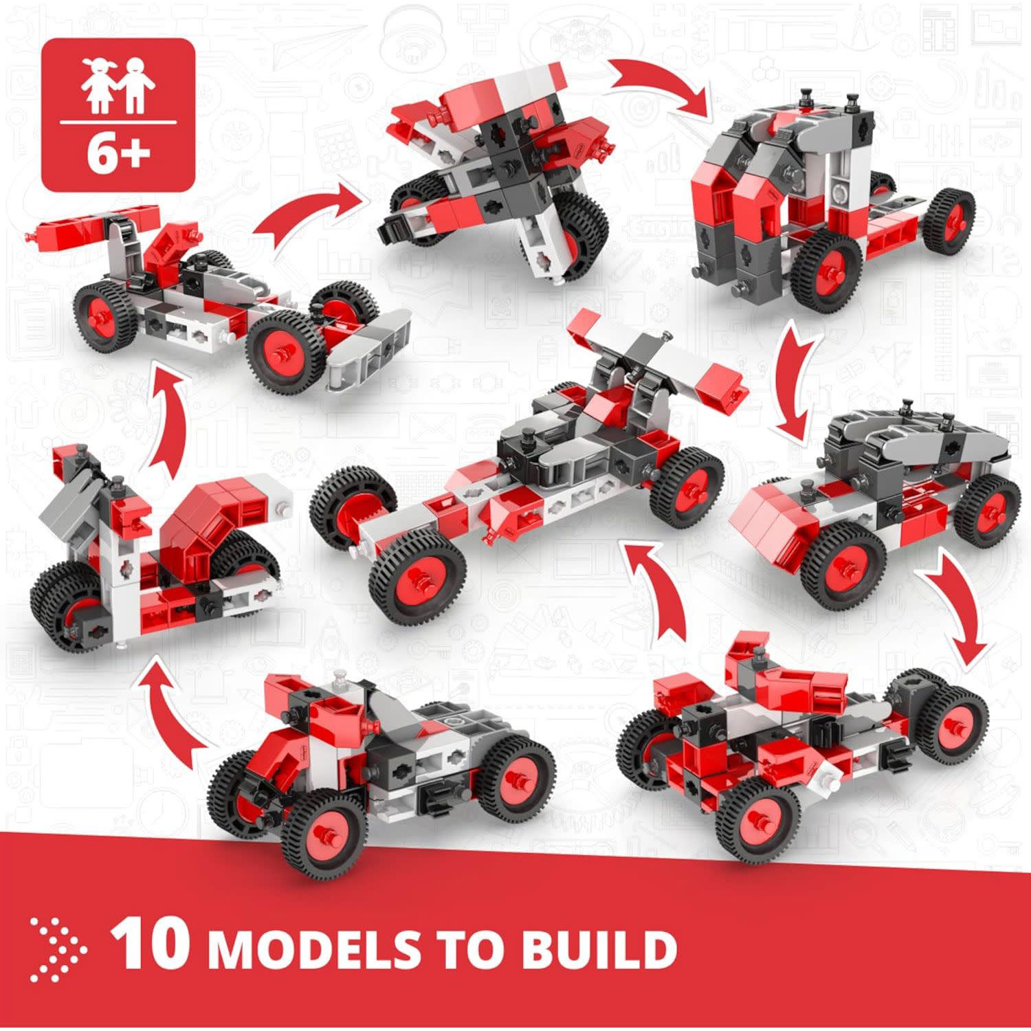 Εικόνα 2 του Engino Creative Builder 10 Models Multimodel Set