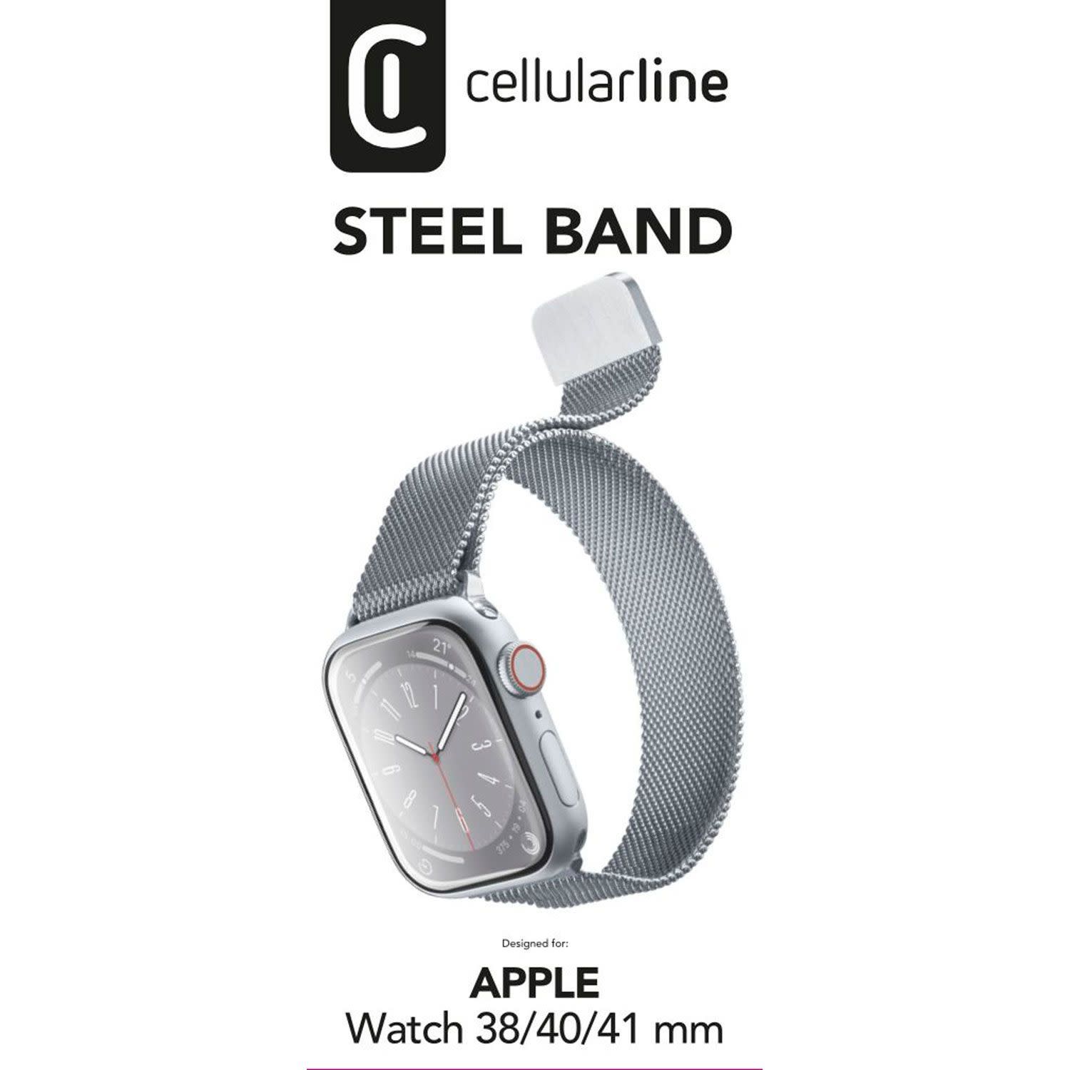Εικόνα 4 του Cellularline Steel Band AppleWatch 38/40/41mm Siver
