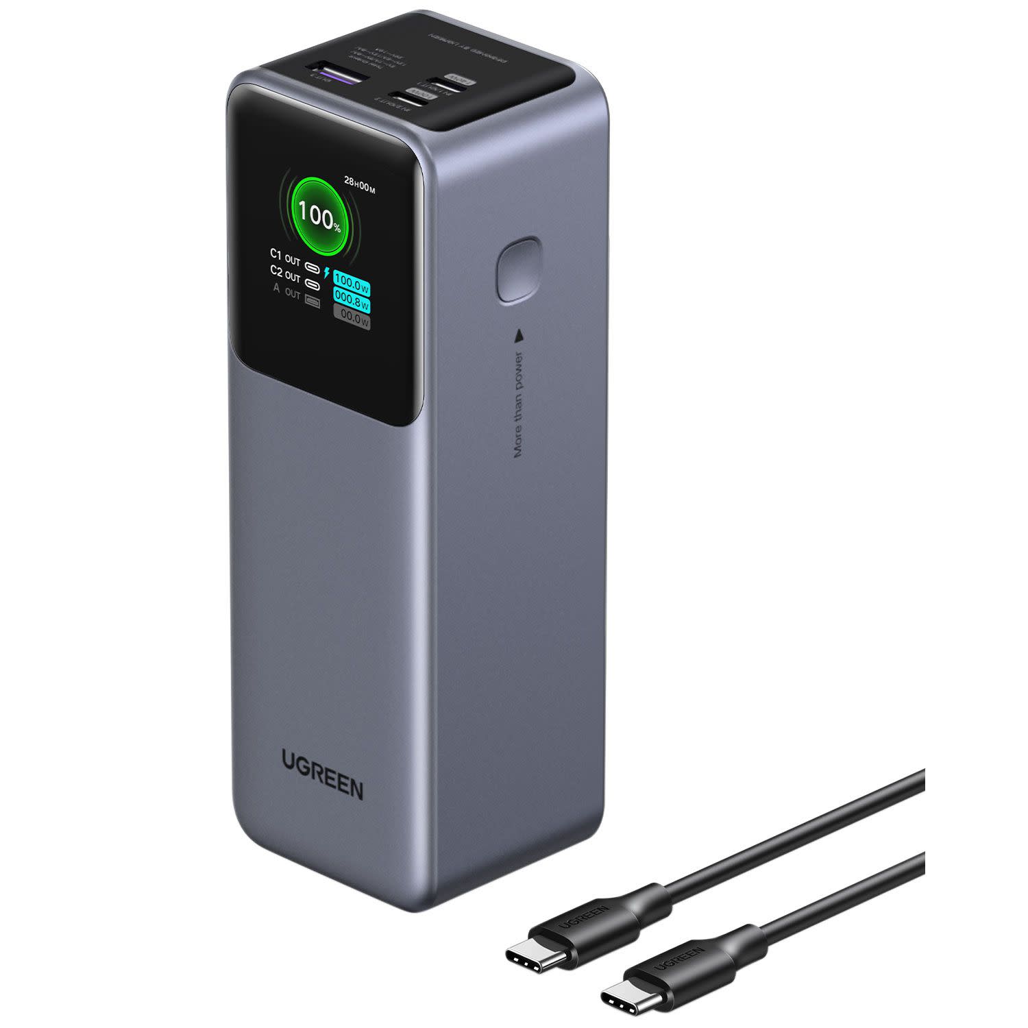 Εικόνα 2 του Ugreen Powerbank PD 25000 mAh 3 Θέσεων 200W Γκρι
