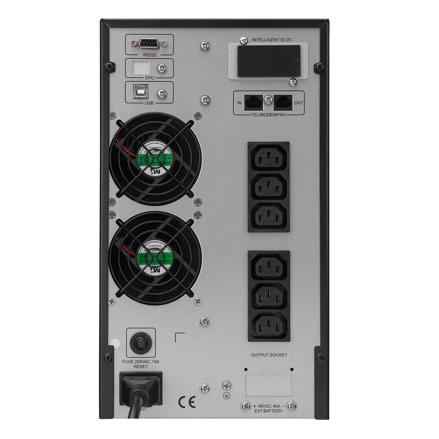 Κάνε κλικ για να δεις την εικόνα 4 του Turbo-X UPS 3KVA/2700W On Line EA903PRO-LCD