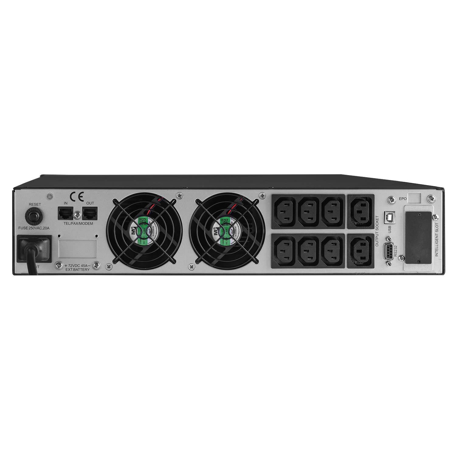 Εικόνα 4 του Turbo-X UPS 3000VA/2700W On Line Rack & Tower 2U EA903PRORT-LCD