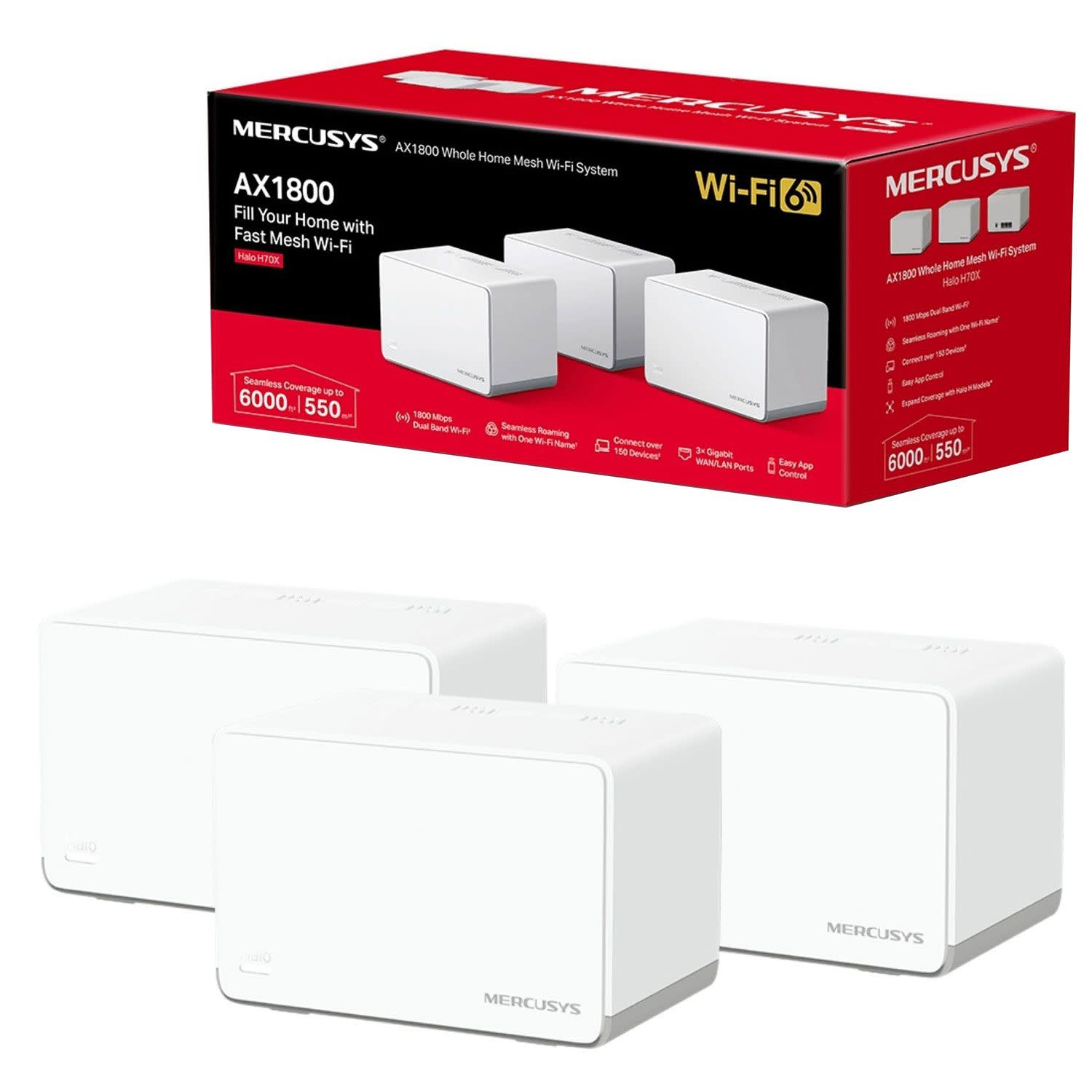 Εικόνα 1 του Mercusys Halo H70X (3-pack)