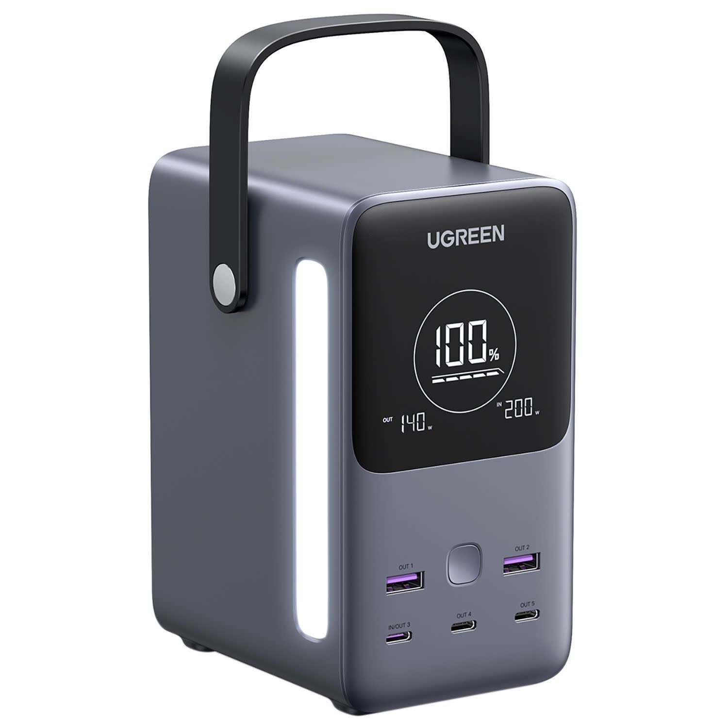 Ugreen Powerbank PD 48000 mAh 5 Θέσεων 300W Γκρι