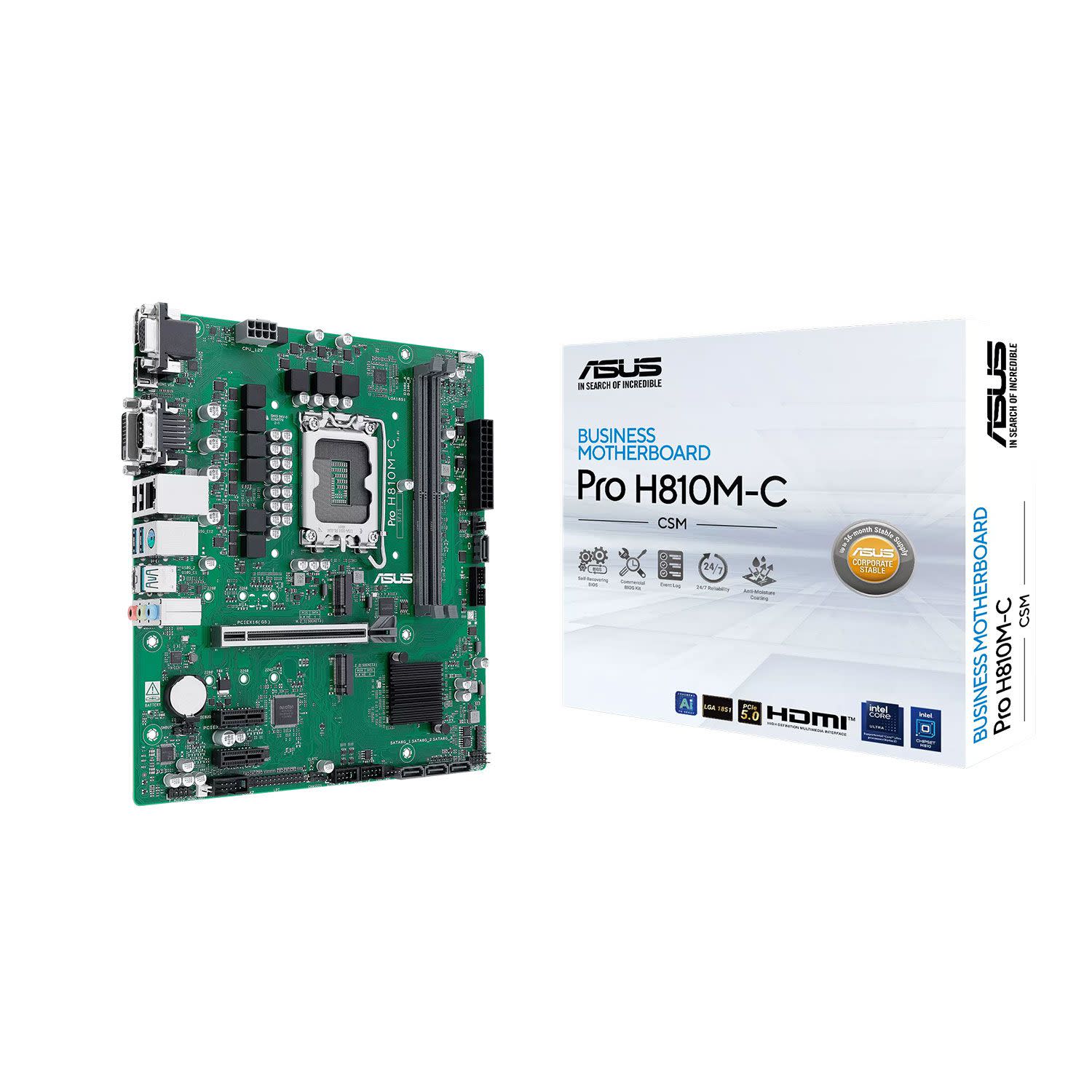 Εικόνα 1 του Asus Motherboard H810M PRO C CSM (H810/1851/DDR5)