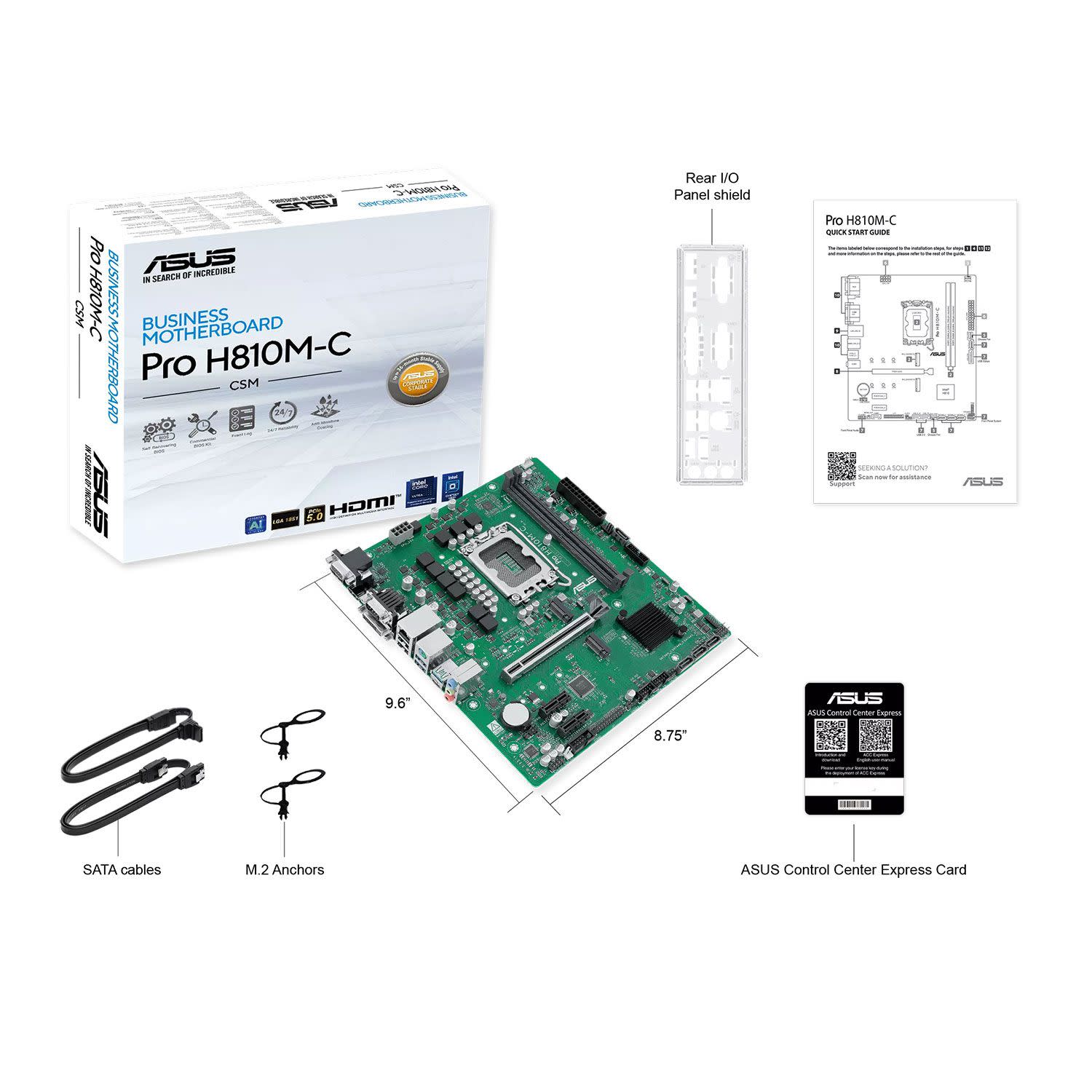 Εικόνα 8 του Asus Motherboard H810M PRO C CSM (H810/1851/DDR5)