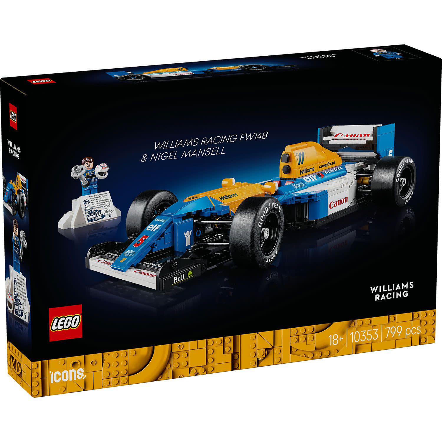 LEGO 10353 Williams Racing Fw14B & Nigel Mansell
