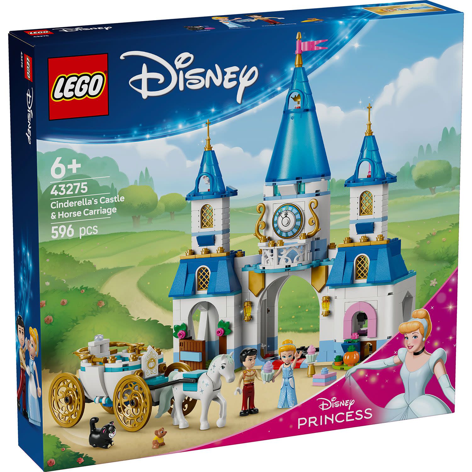 Εικόνα 1 του LEGO 43275 Cinderella'S Castle & Horse Carriage