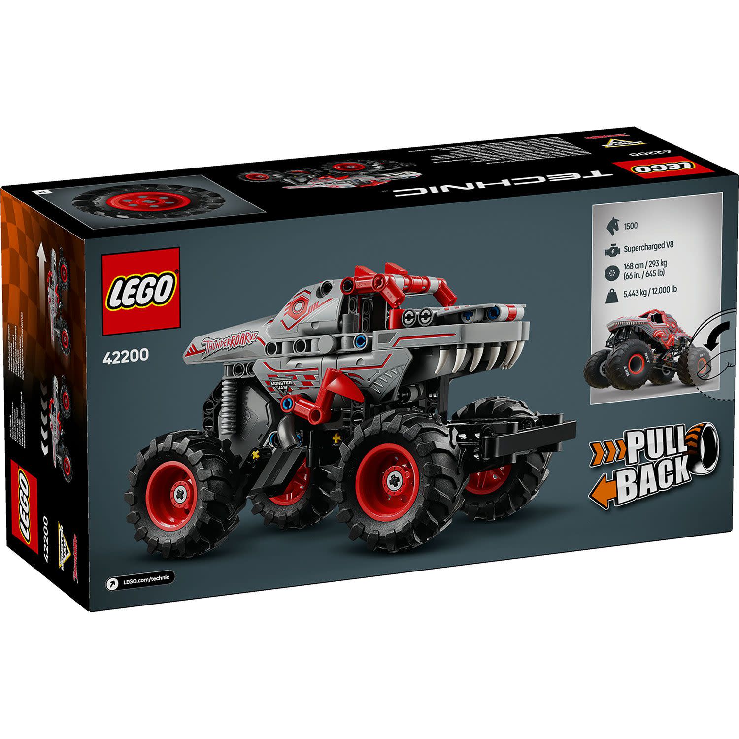 Εικόνα 5 του LEGO 42200 Monster Jam™ Thunderroarus™ Pull-Back