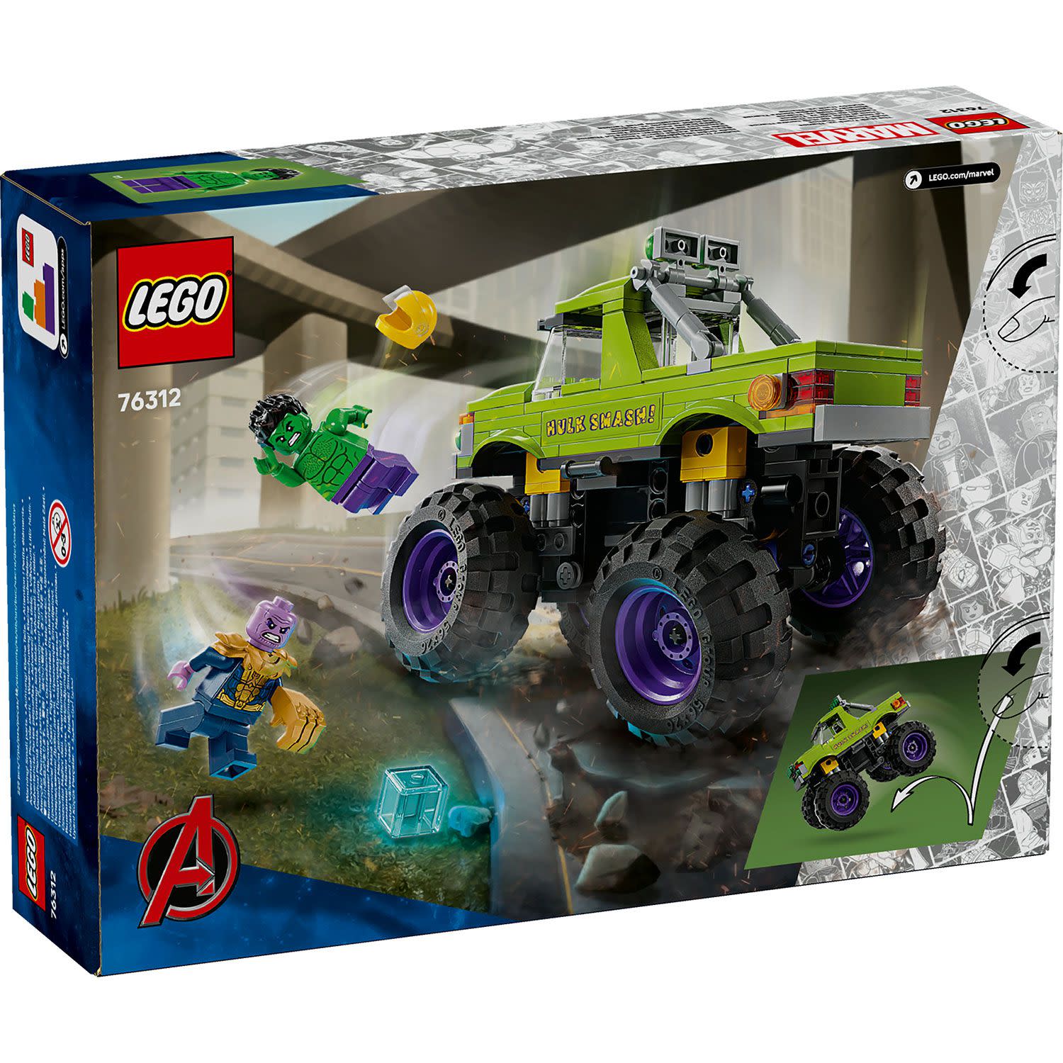 Εικόνα 4 του LEGO Marvel Το Φορτηγό του Χαλκ εναντίον Θάνος 76312