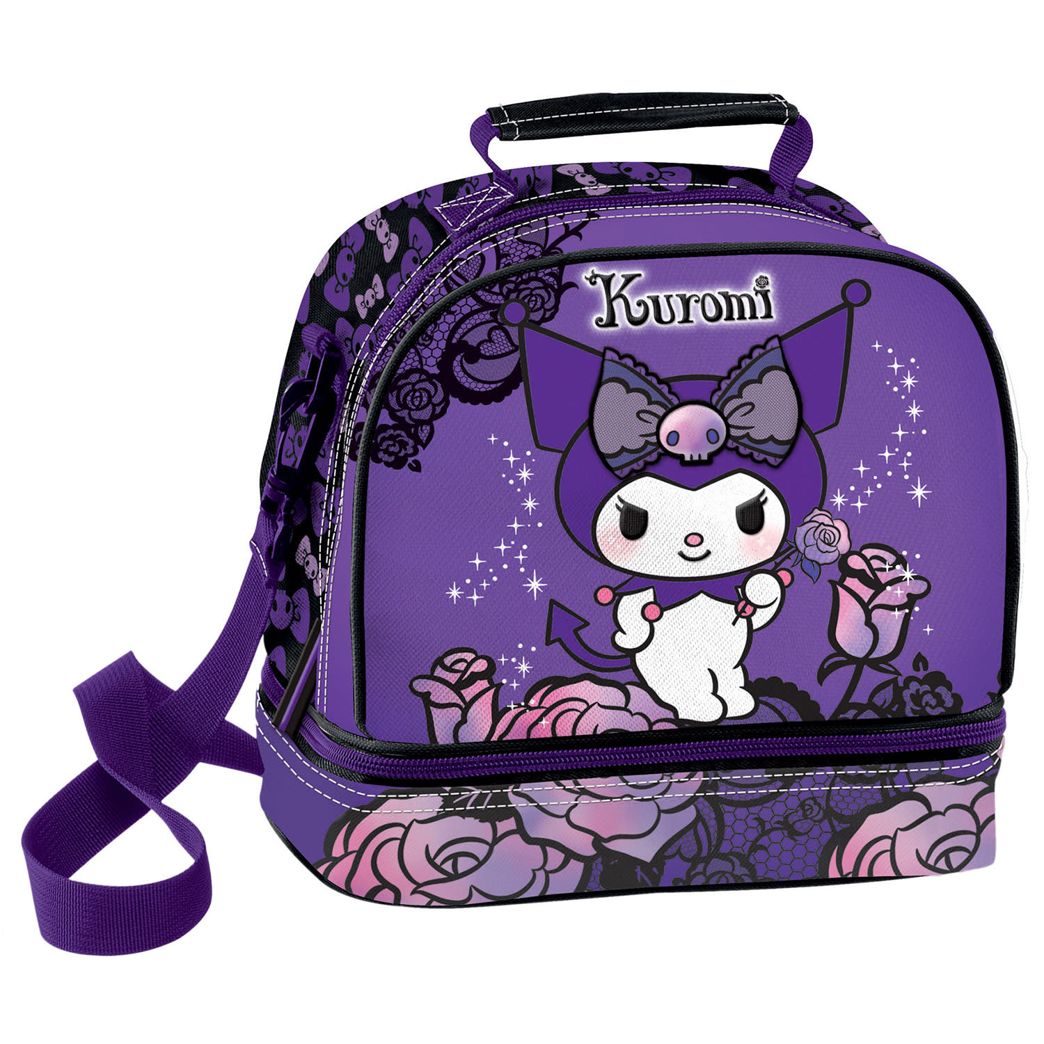 Graffiti Τσάντα Φαγητού Kuromi Purple Laces