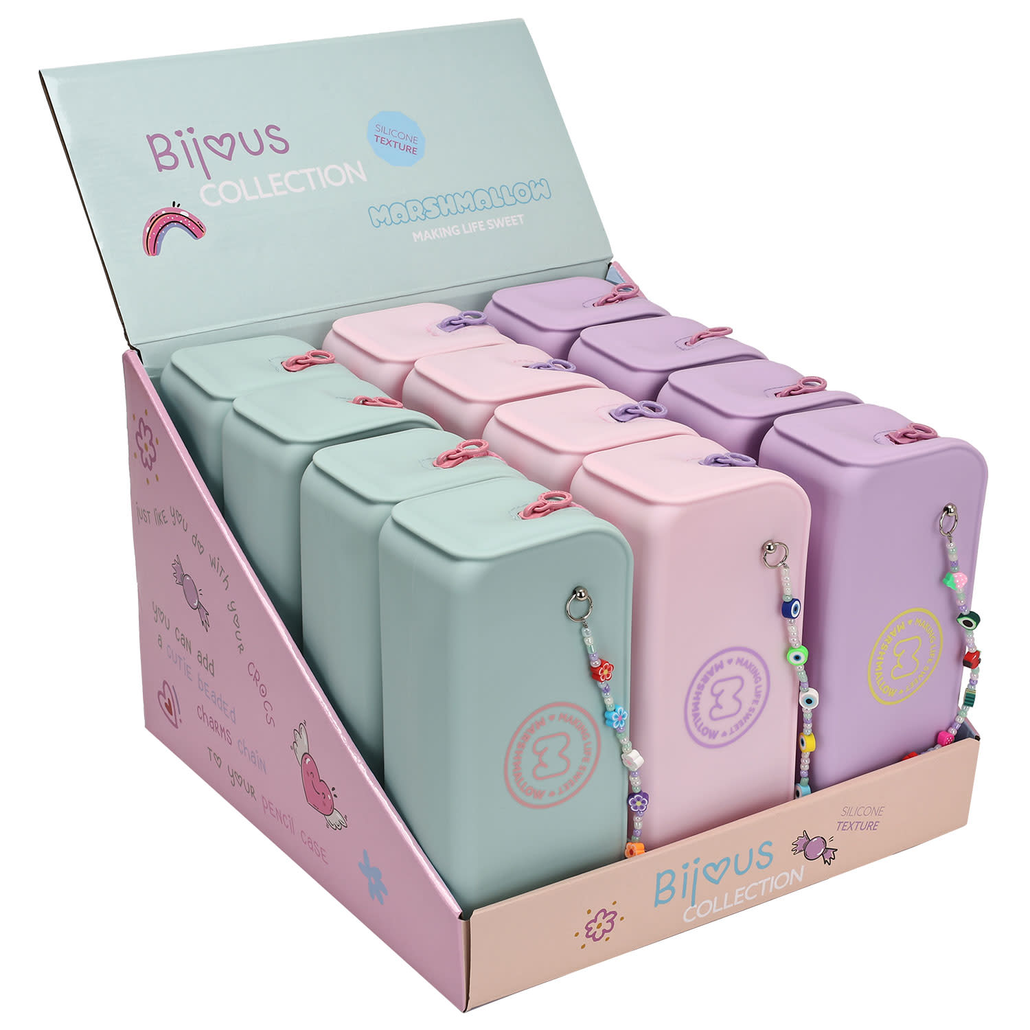 Εικόνα 1 του Marshmallow Κασετίνα Βαρελάκι Σιλικόνης Bijous