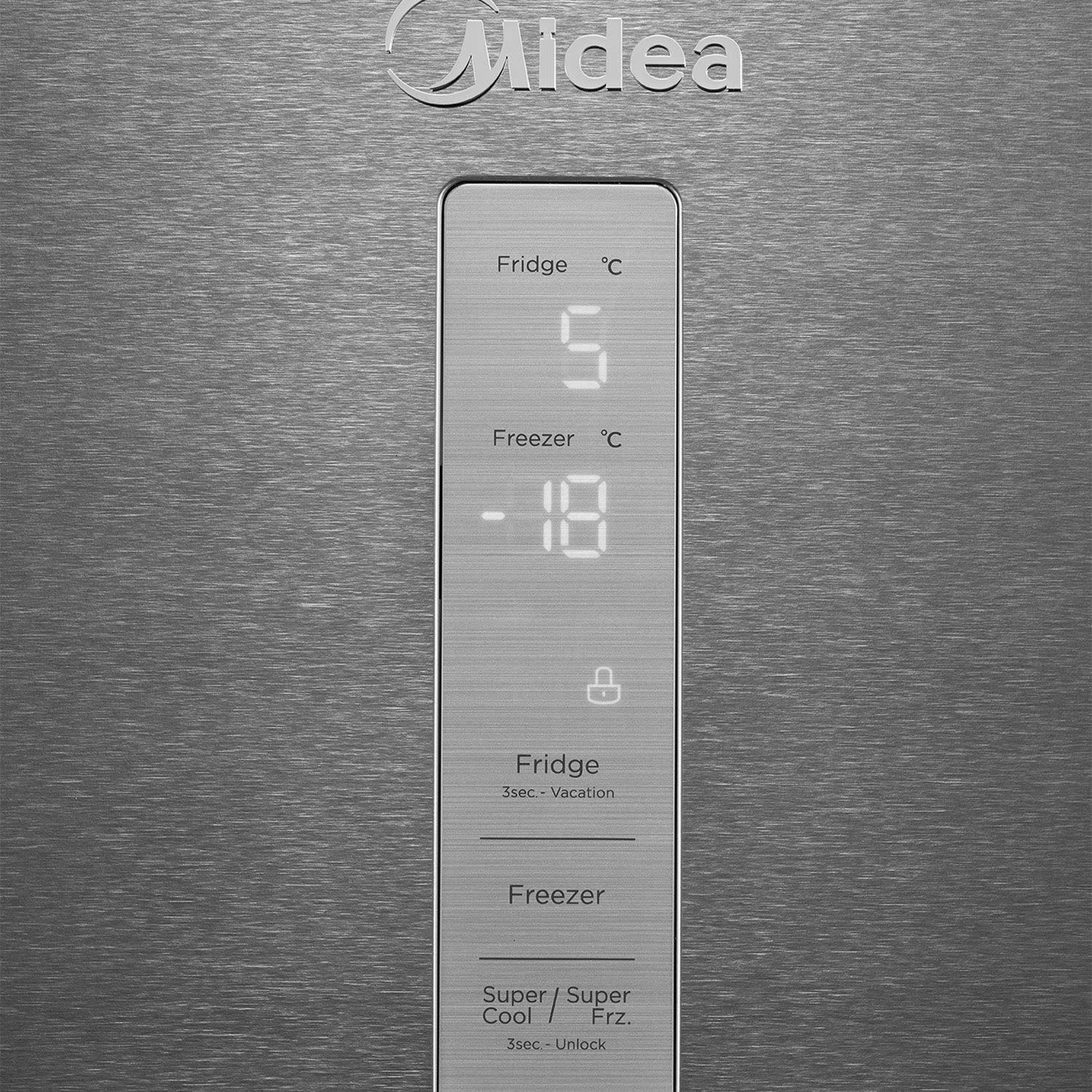 Εικόνα 3 του Midea MERB345MGC02 Ψυγειοκαταψύκτης Inox