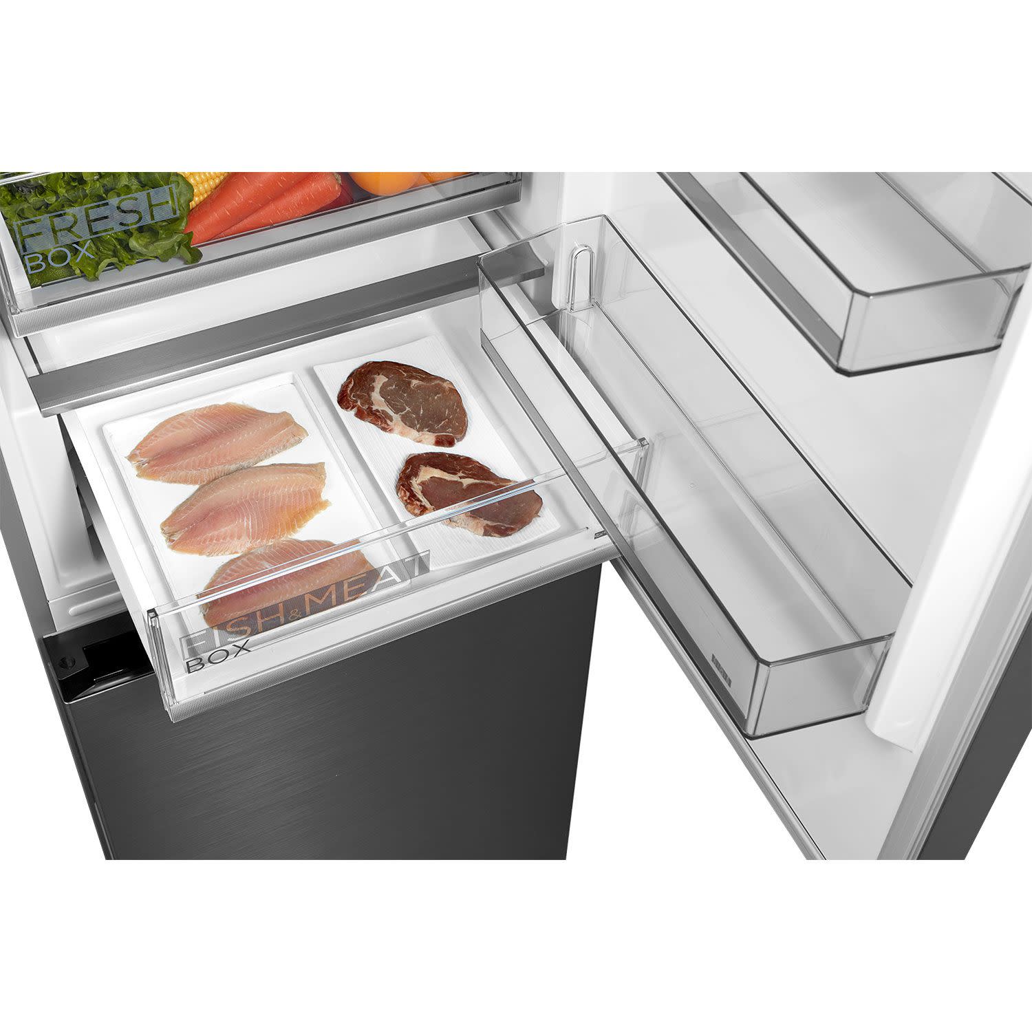 Εικόνα 6 του Midea MERB345MGC02 Ψυγειοκαταψύκτης Inox