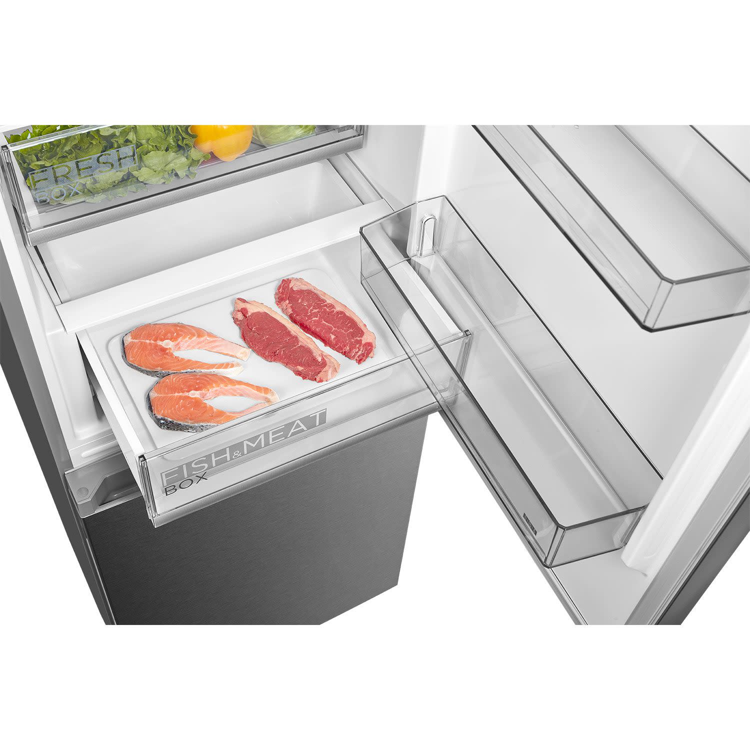 Εικόνα 7 του Midea MERB345MGC02 Ψυγειοκαταψύκτης Inox