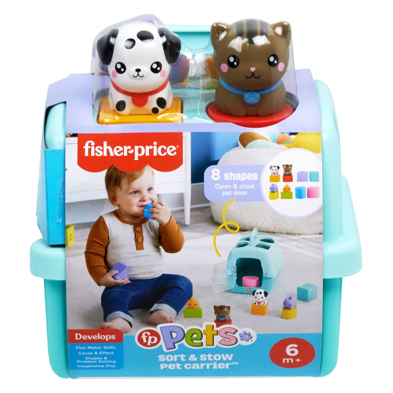 Εικόνα 1 του Fisher Price Βαλιτσάκι Μεταφοράς με Ζωάκια και Σχήματα mattel