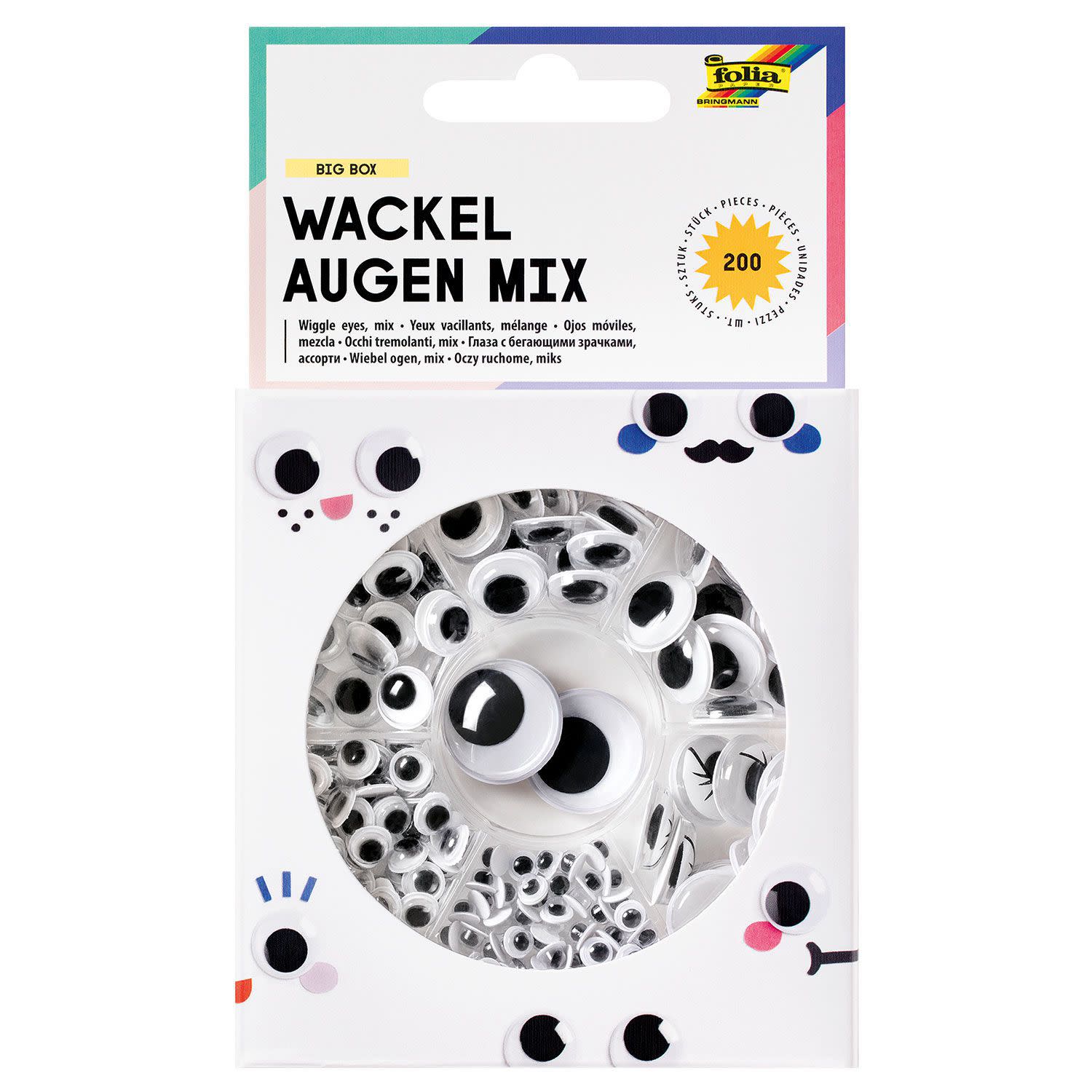 Εικόνα 1 του Folia Ματάκια Χειροτεχνίας 200τεμ.