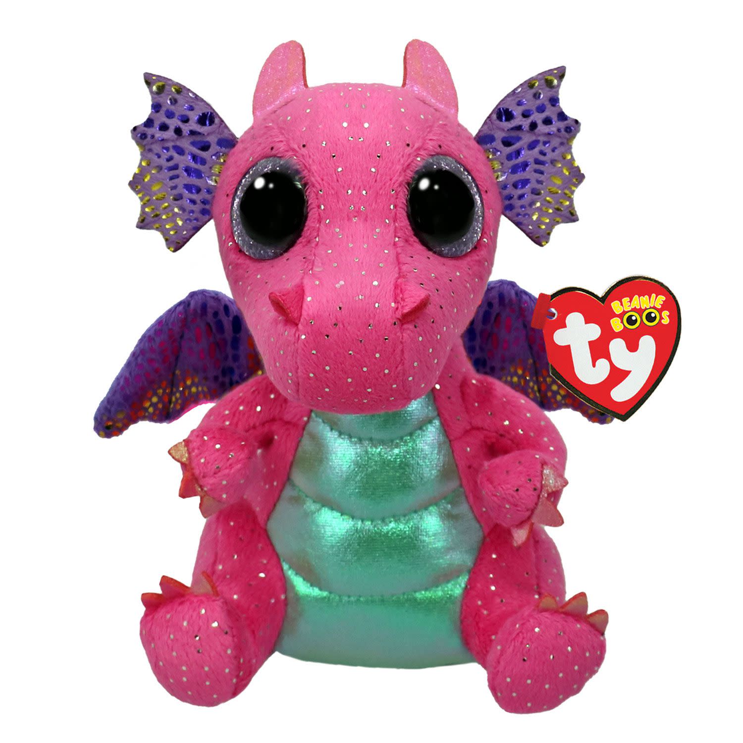 Χνουδωτό Δράκος Ροζ 15εκ. TY