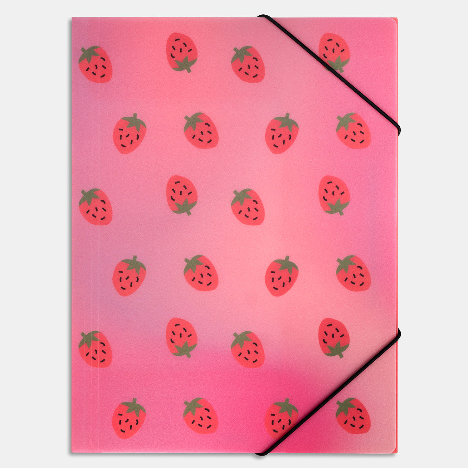 Κάνε κλικ για να δεις την εικόνα 1 του Goomby Φάκελος με Λάστιχο Α4 Strawberries