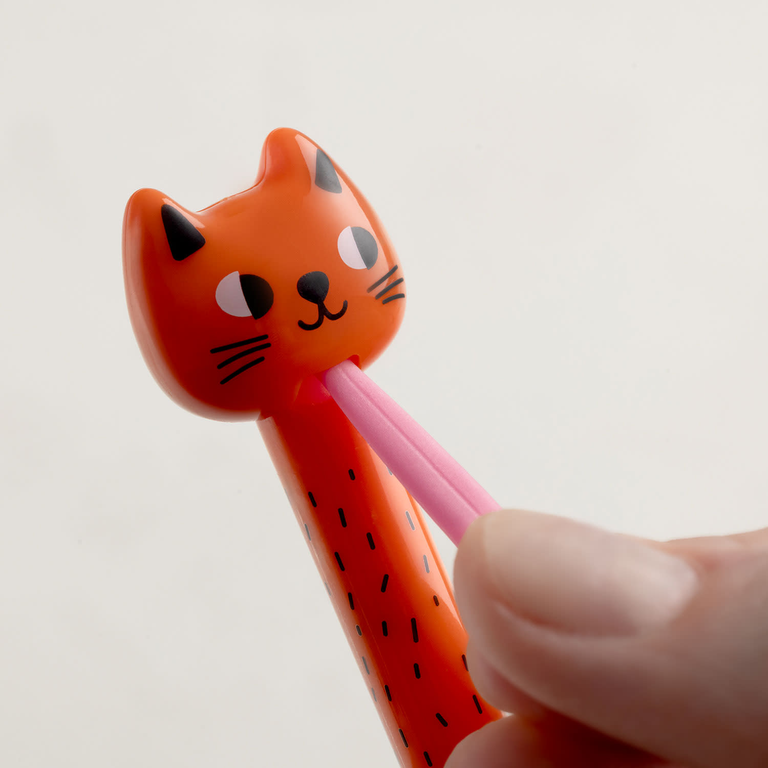Εικόνα 3 του Goomby Στυλό Gel Erasable Pull Tongue Cat Orange Πάχος Μύτης 0.5mm