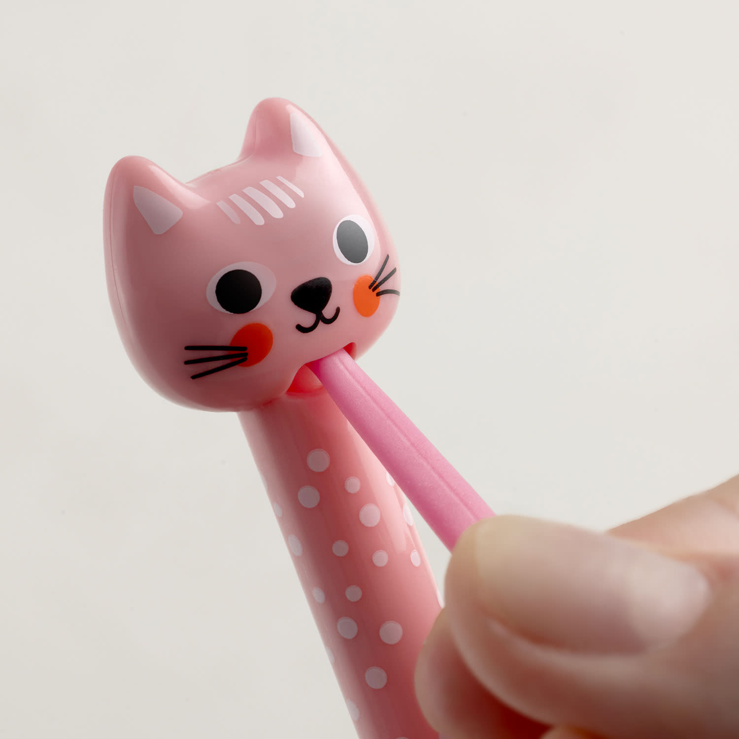 Εικόνα 3 του Goomby Στυλό Gel Erasable Pull Tongue Cat Pink Πάχος Μύτης 0.5mm