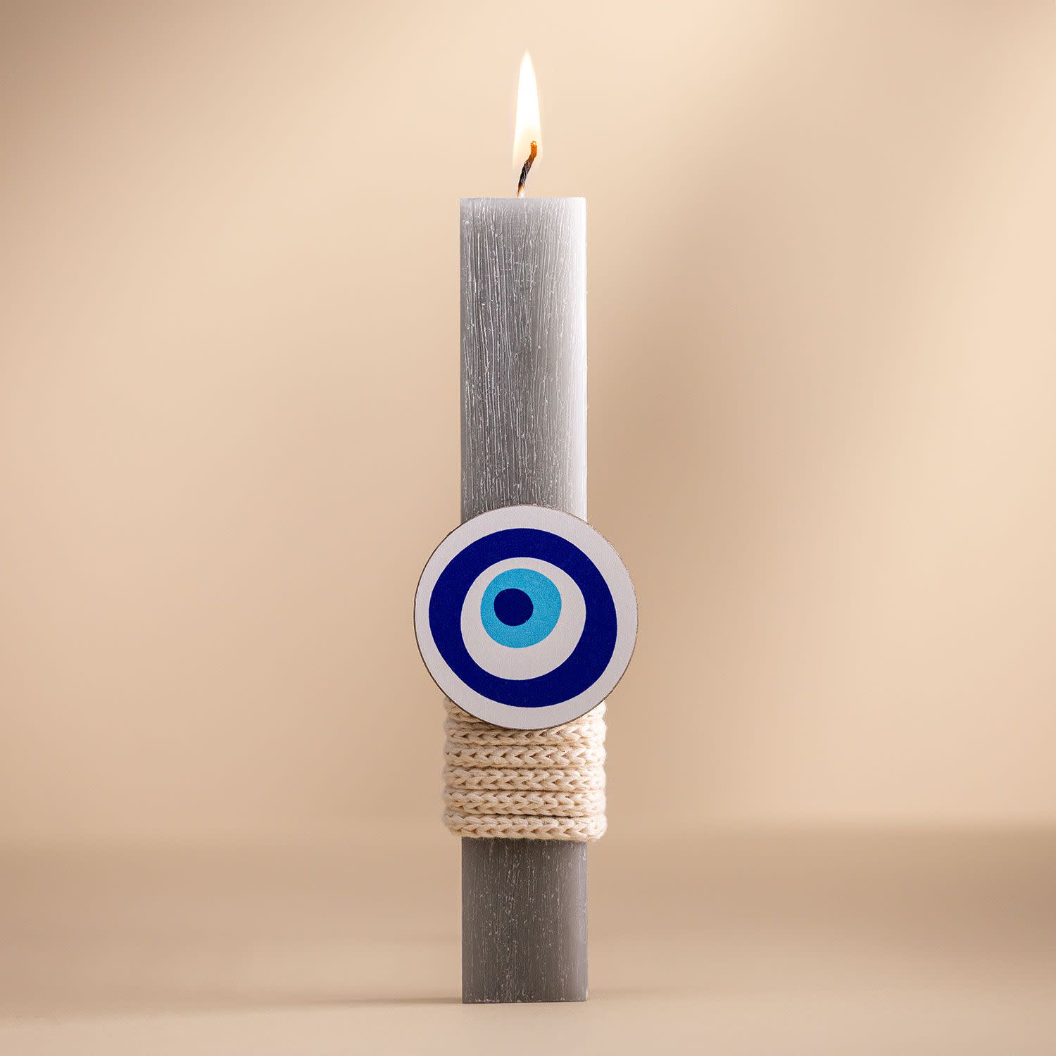 Λαμπάδα Μάτι Ξύλινο Μπλε