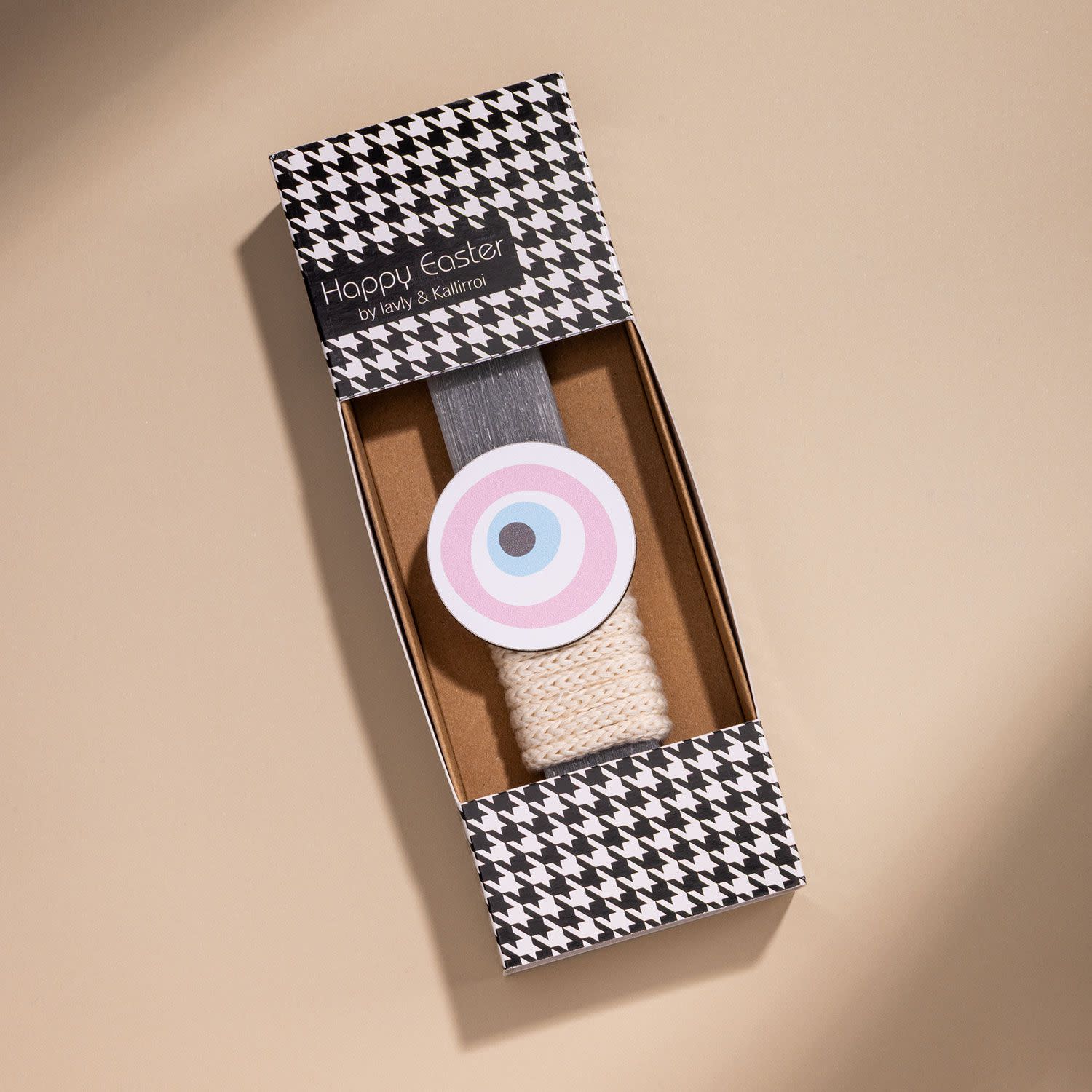 Εικόνα 3 του Λαμπάδα Μάτι Ξύλινο Ροζ