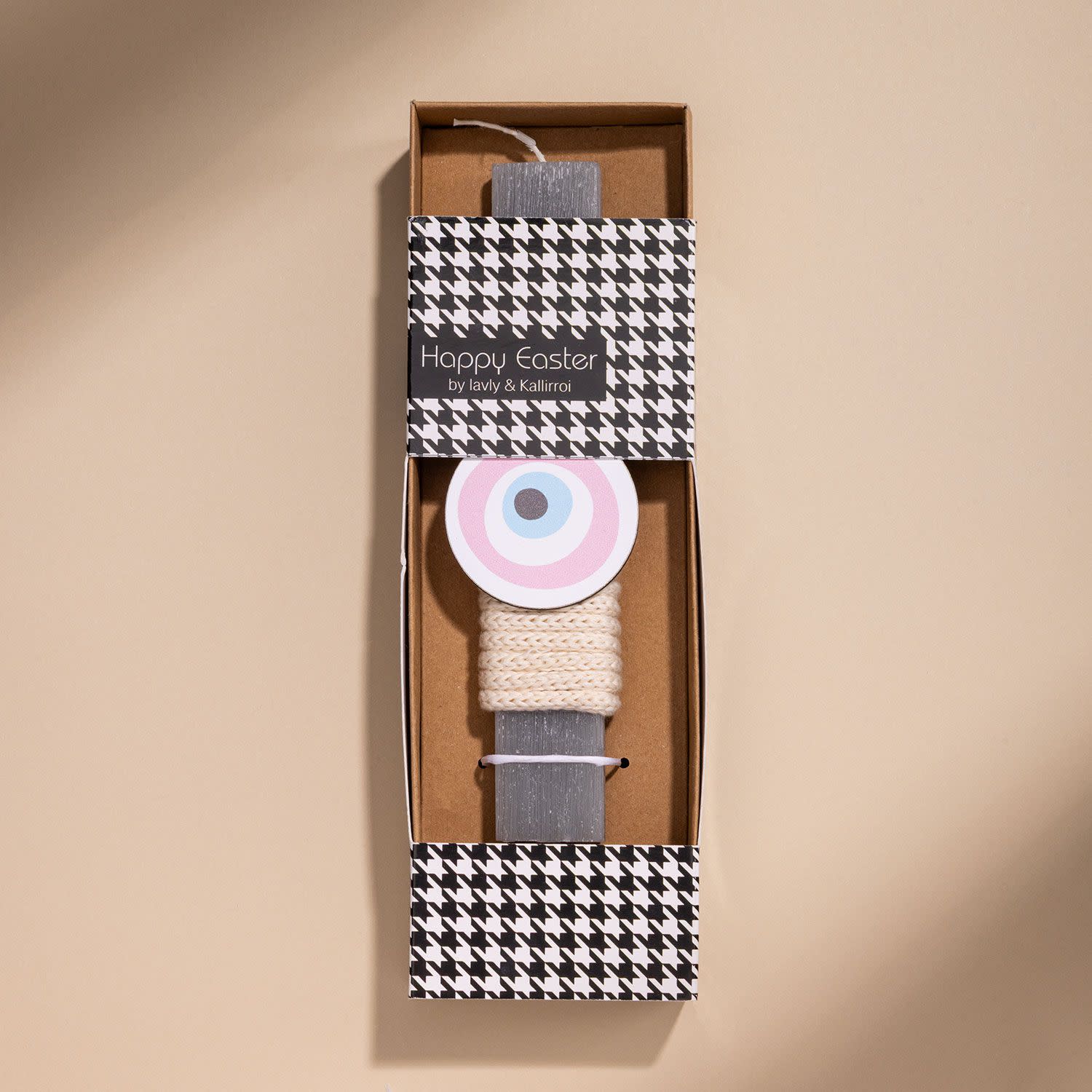 Εικόνα 4 του Λαμπάδα Μάτι Ξύλινο Ροζ