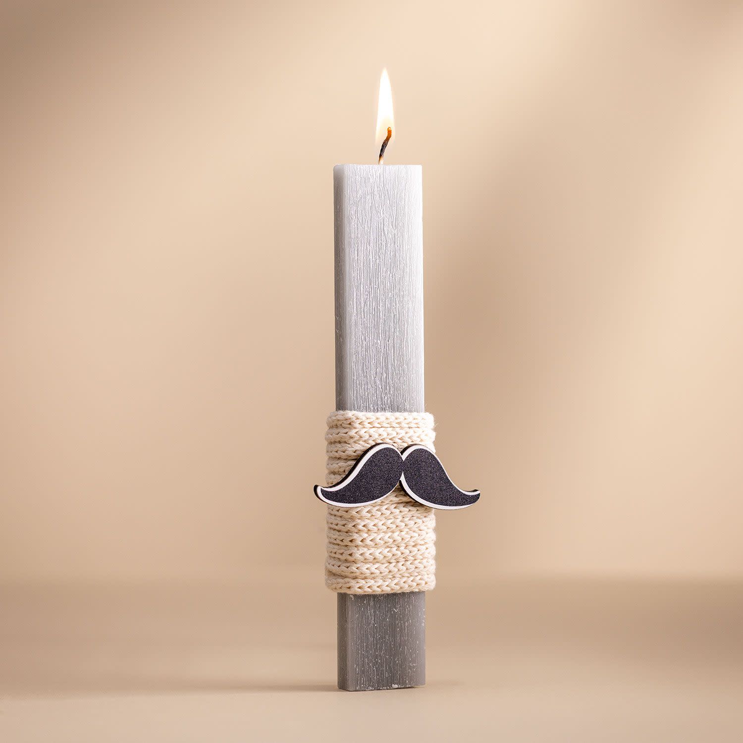 Λαμπάδα Μουστάκι Ξύλινο