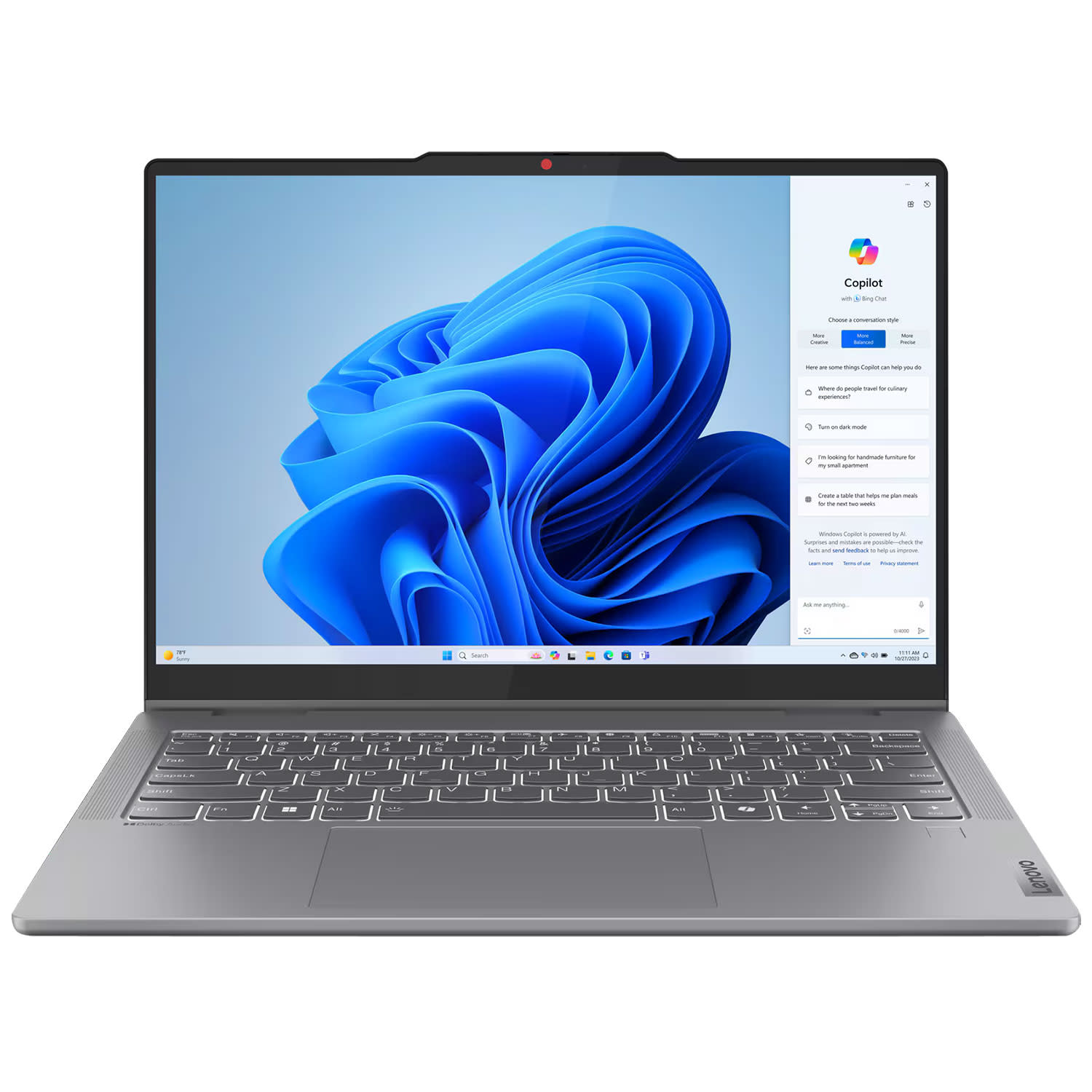 Lenovo IdeaPad 5 2 in 1 Laptop 14" OLED (Ryzen 7 8845HS/16 GB/1 TB/AMD Radeon™ 780M/Windows 11 Home)